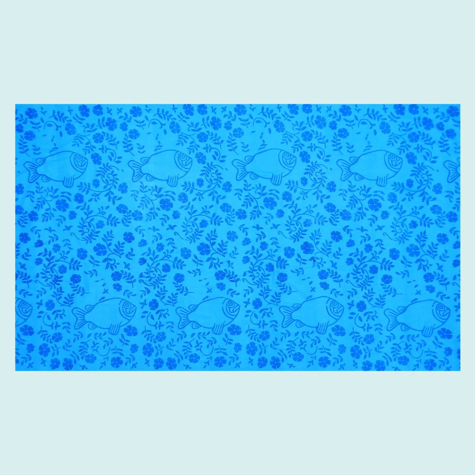 Paréo Châle En Soie Des Maldives - Motif Poissons Jaune Et Couleurs Chatoyantes - Neuf Avec étiquettes