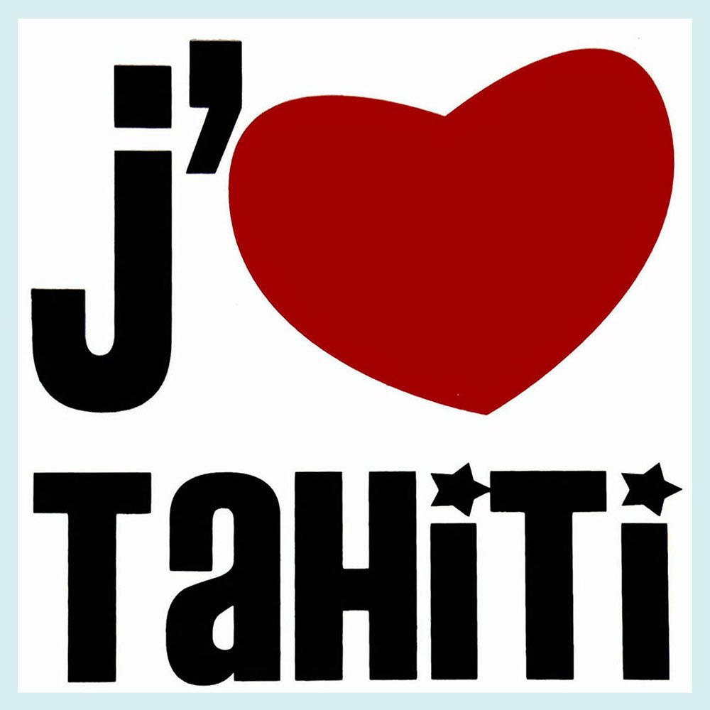 Autocollant Coeur de Tahiti