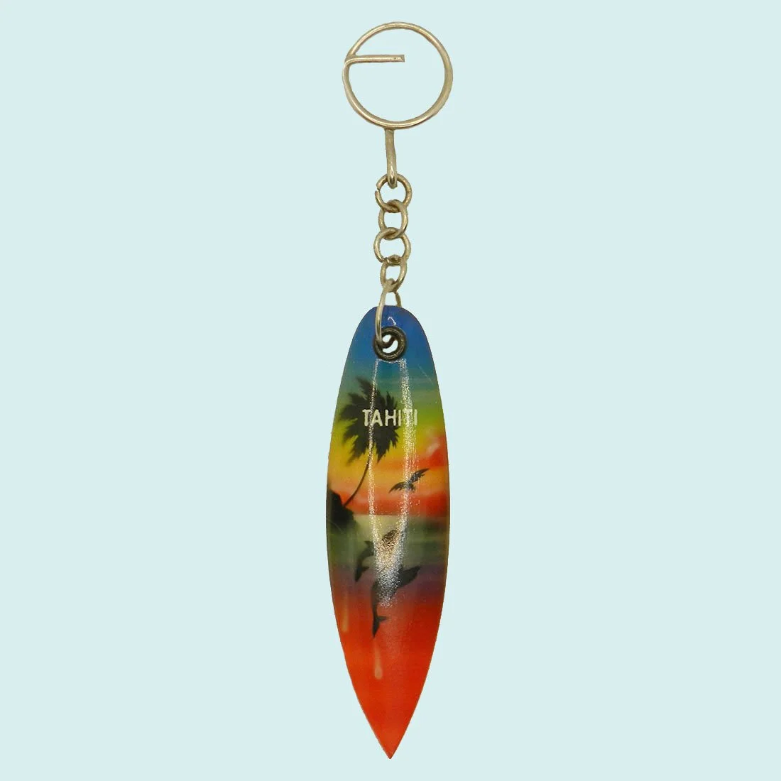 Porte clefs en bois surf cocotier || CUP043