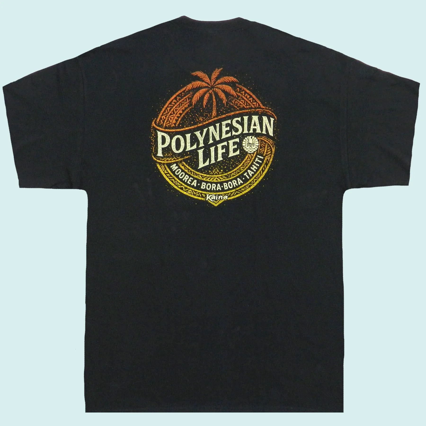 Tee shirt noir cocotier life || TMC075