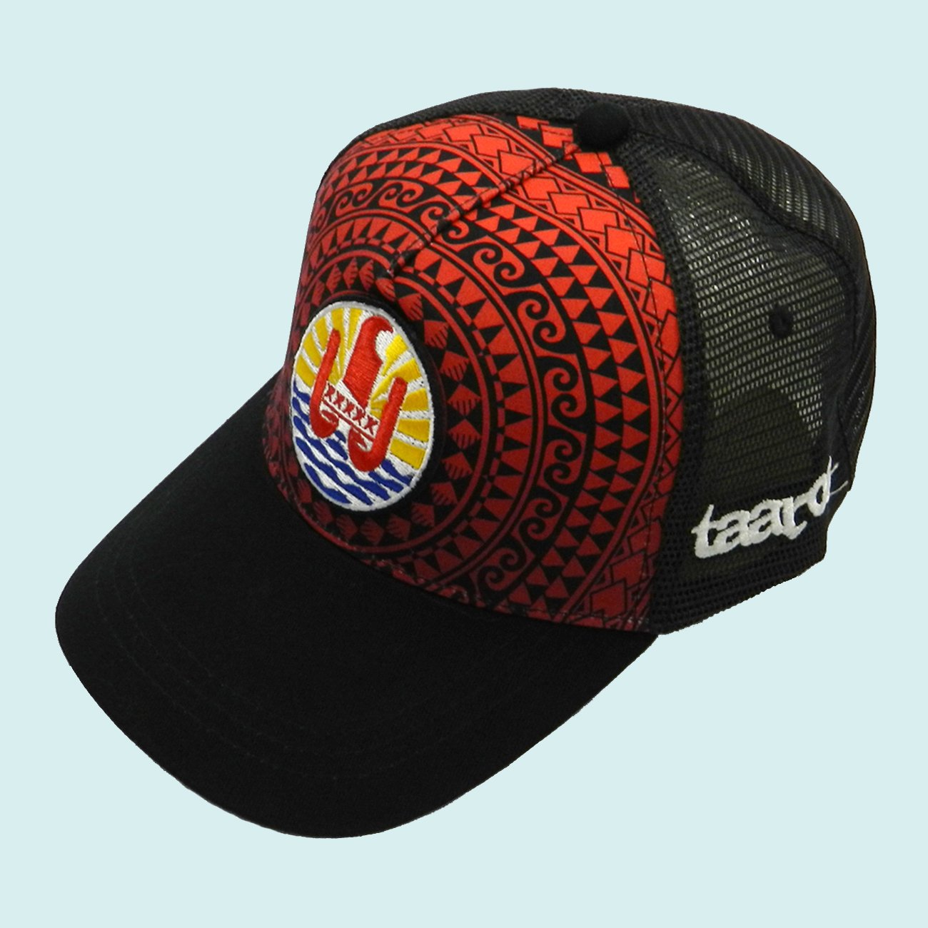 Casquette maohi rouge logo du fenua || CAS007