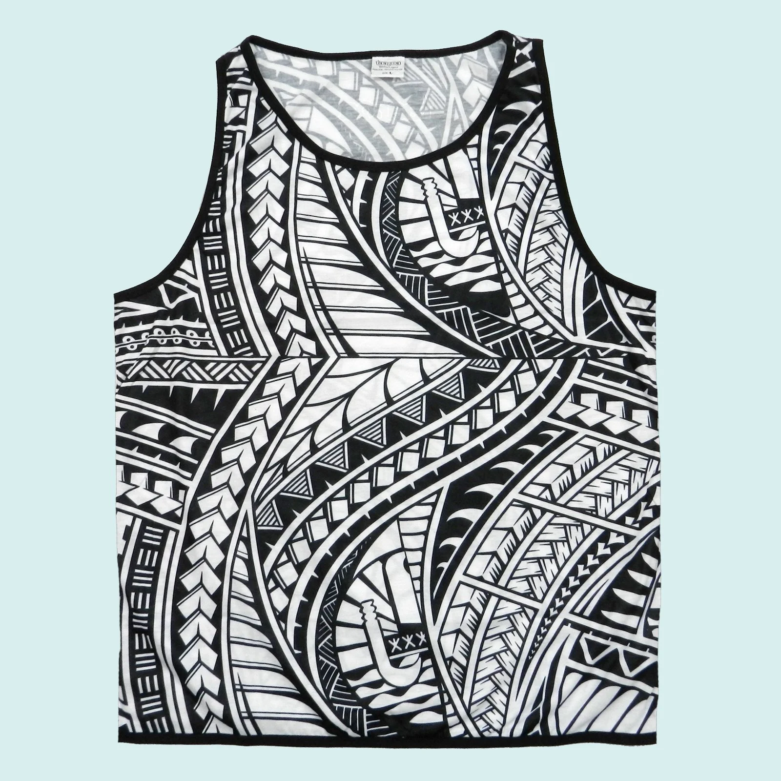 Débardeur blanc motif Samoa || DEB100