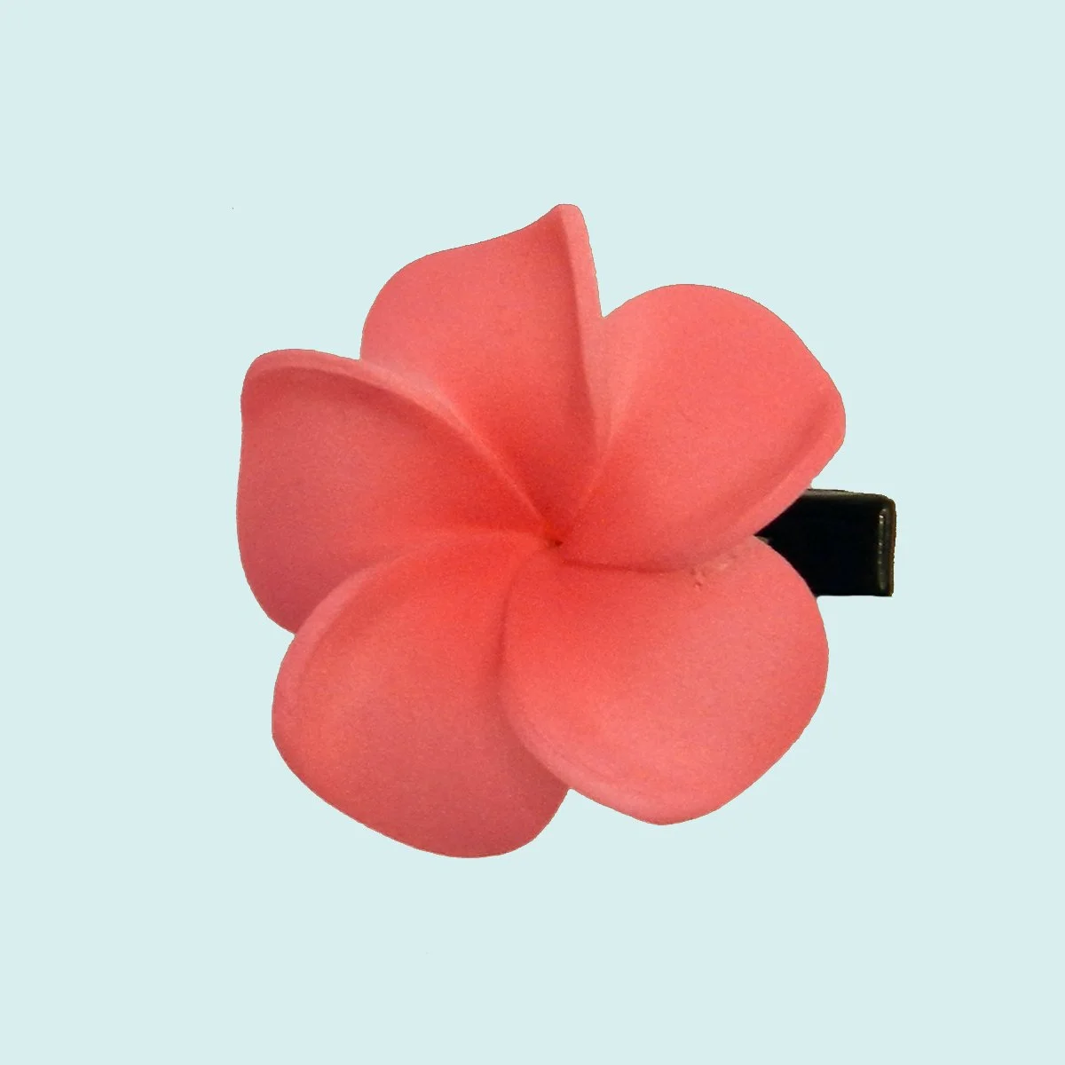 Petit frangipanier rose sur pince || PIN009