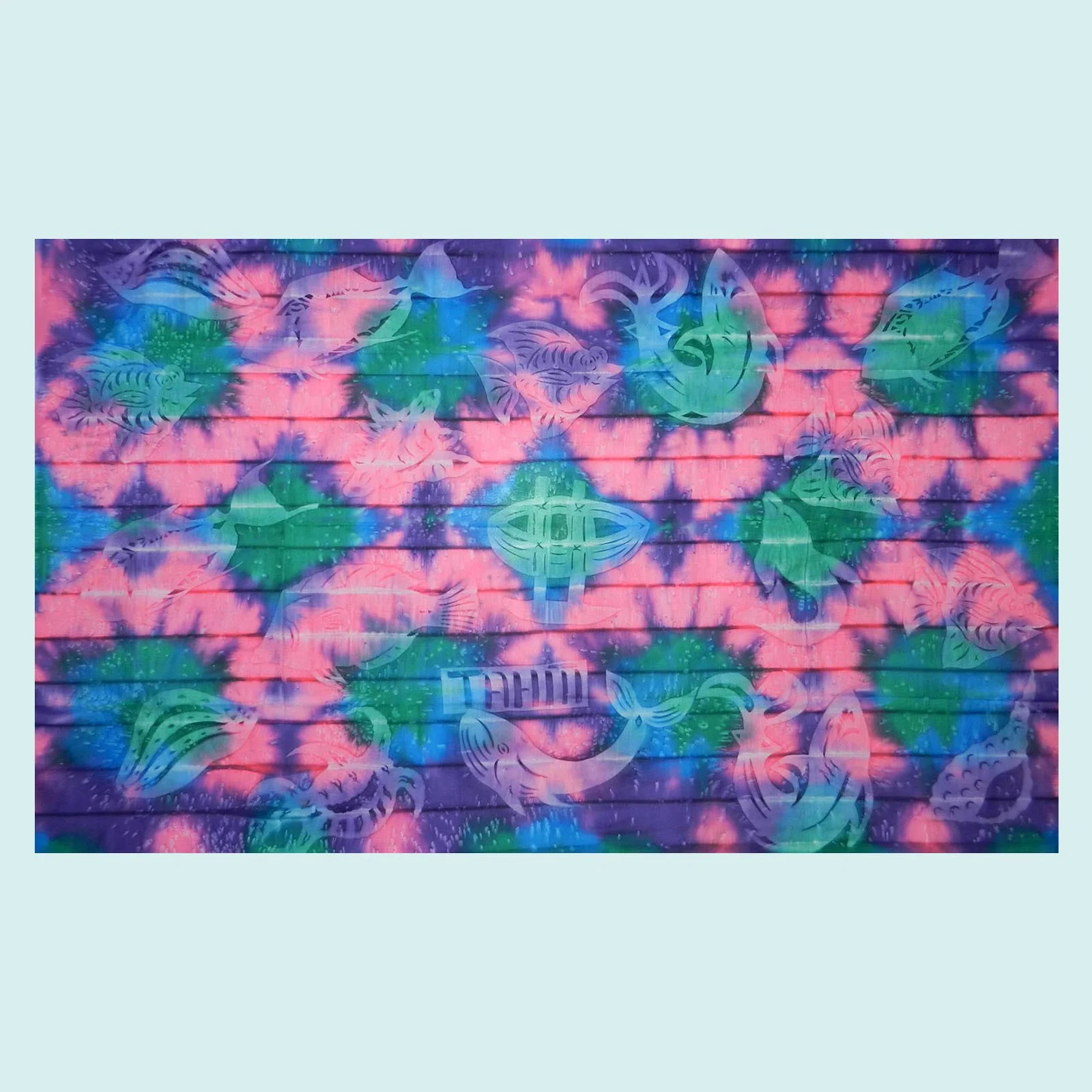 Paréo requins et coquillages || PVC052