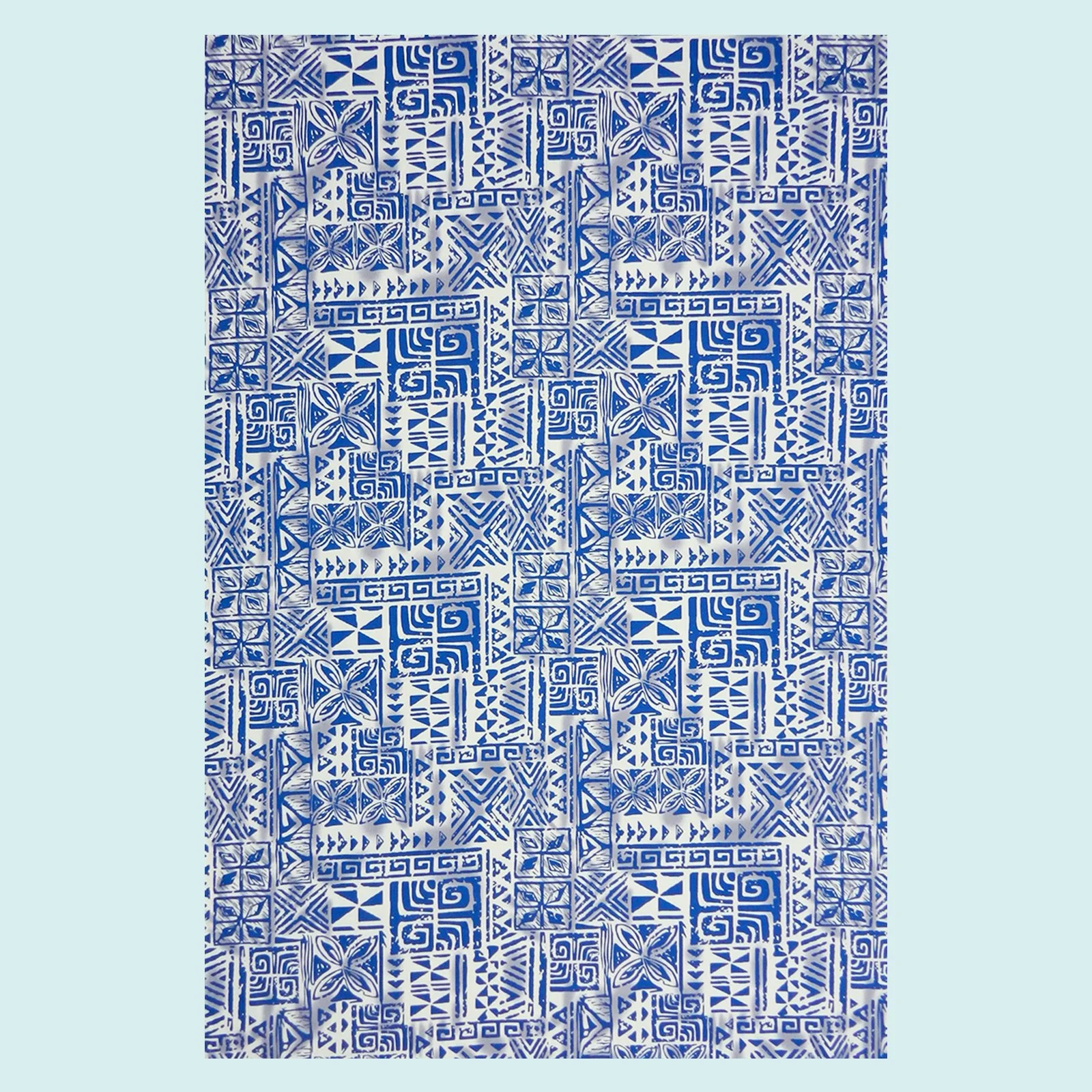 Tissu blanc tattoo bleu || TIC055