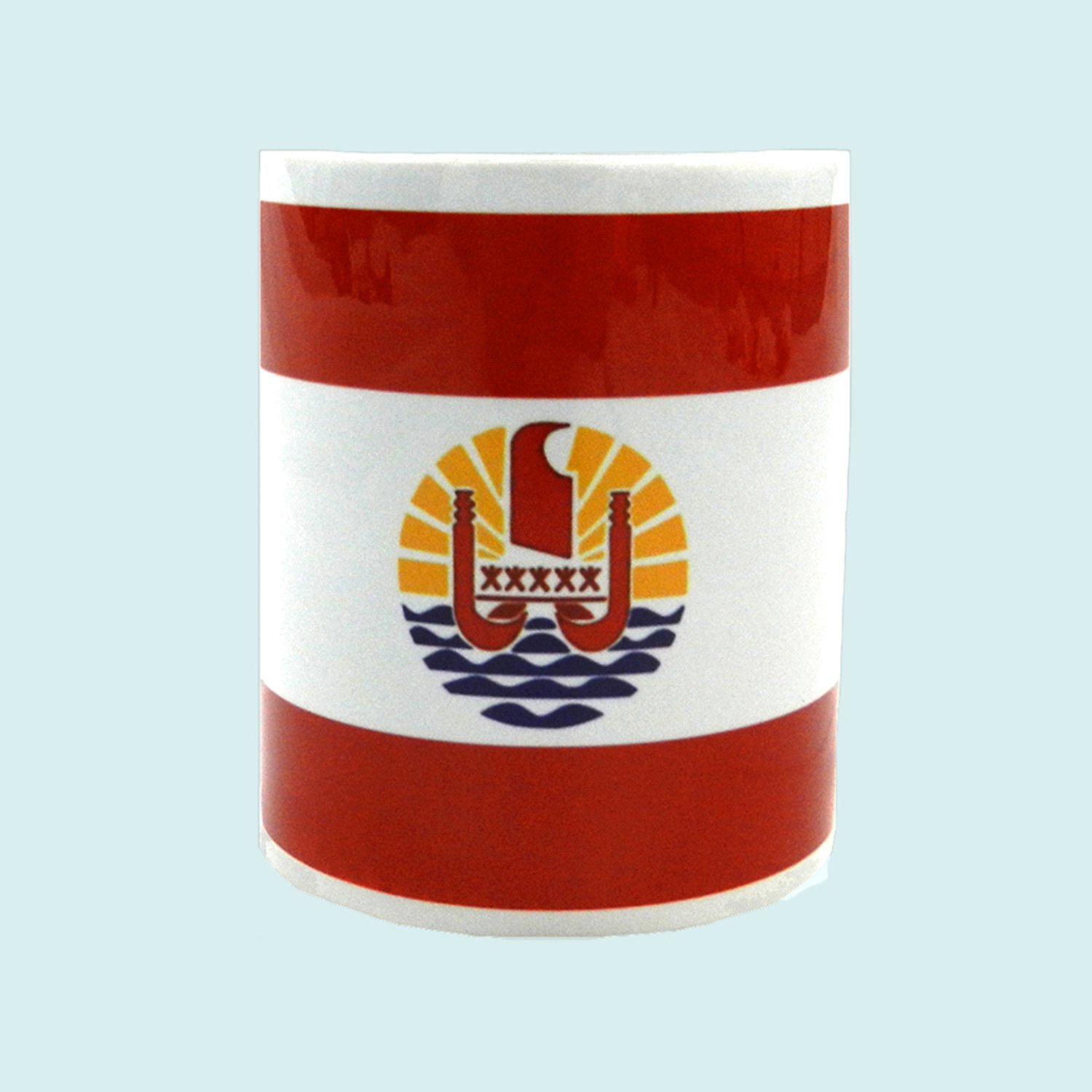 Grand mug drapeau de la Polynésie || CUD187