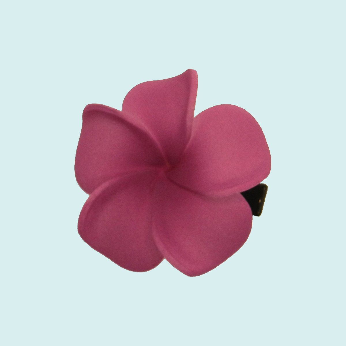 Petit frangipanier violet sur pince || PIN010
