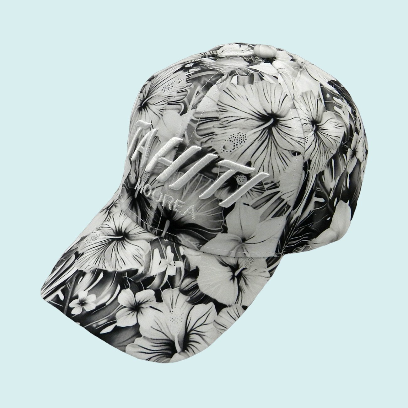 Casquette grise hibiscus tahiti || CAS012