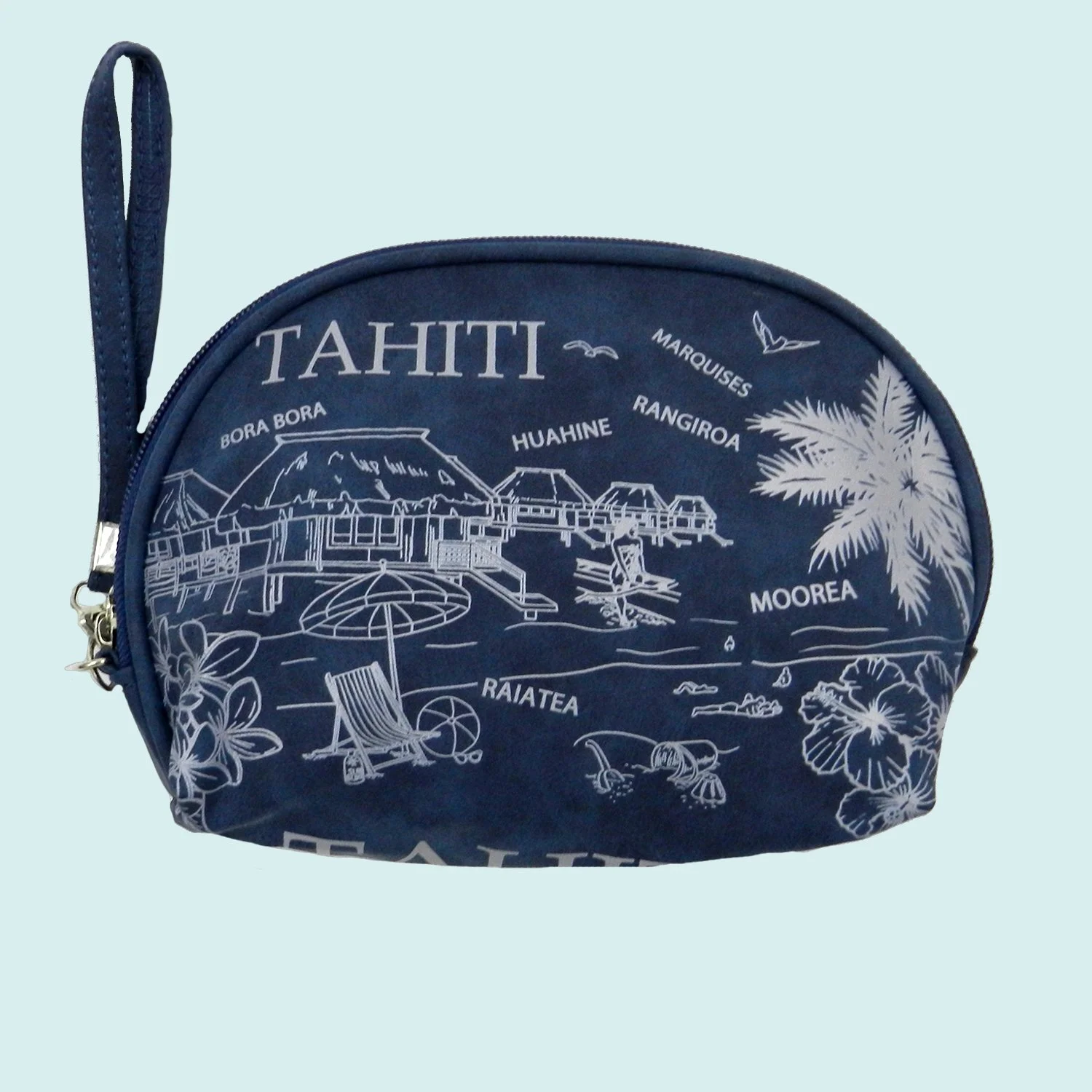 Pochette marine faré Tahiti || POC012