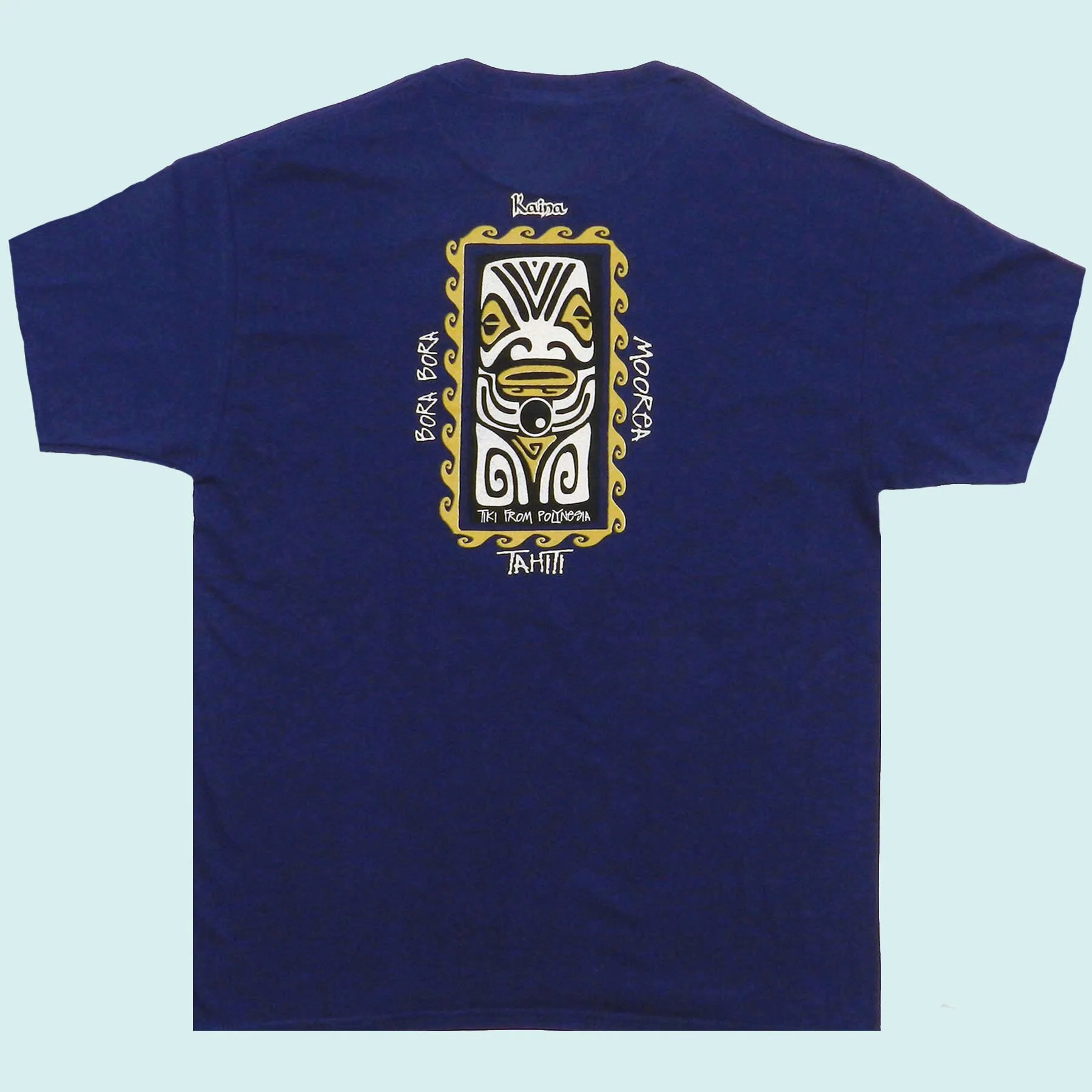Tee shirt marine tiki maohi || TMC050