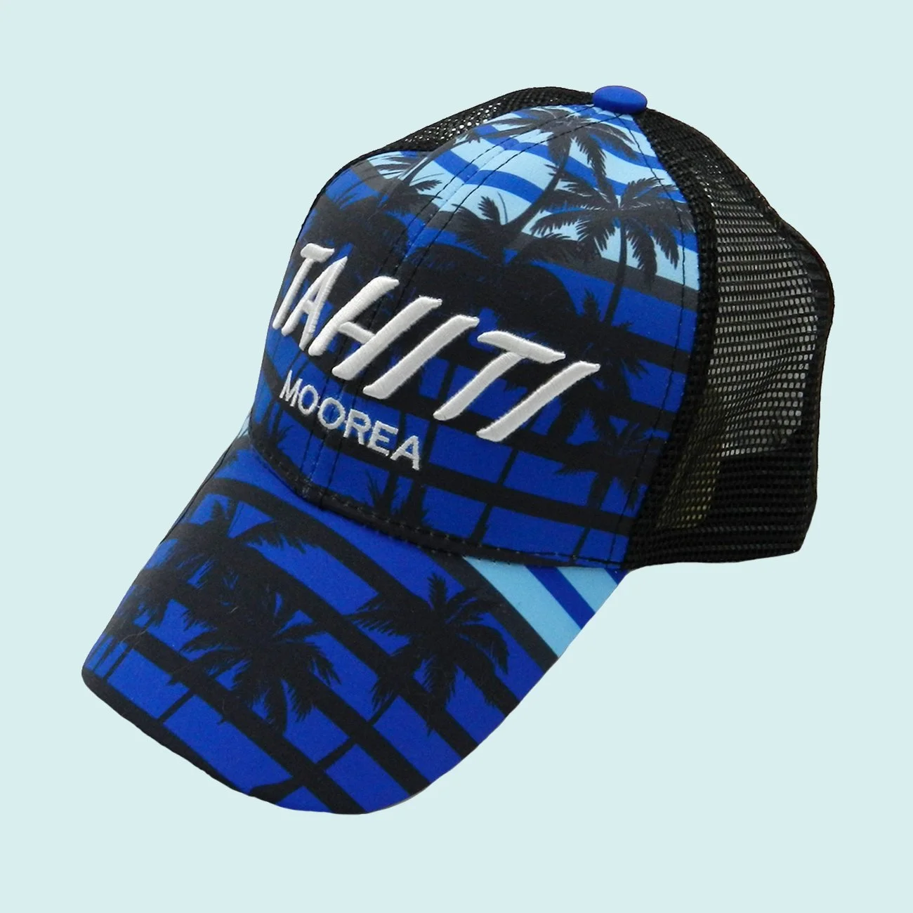 Casquette bleu marine cocotier Tahiti || CAS014