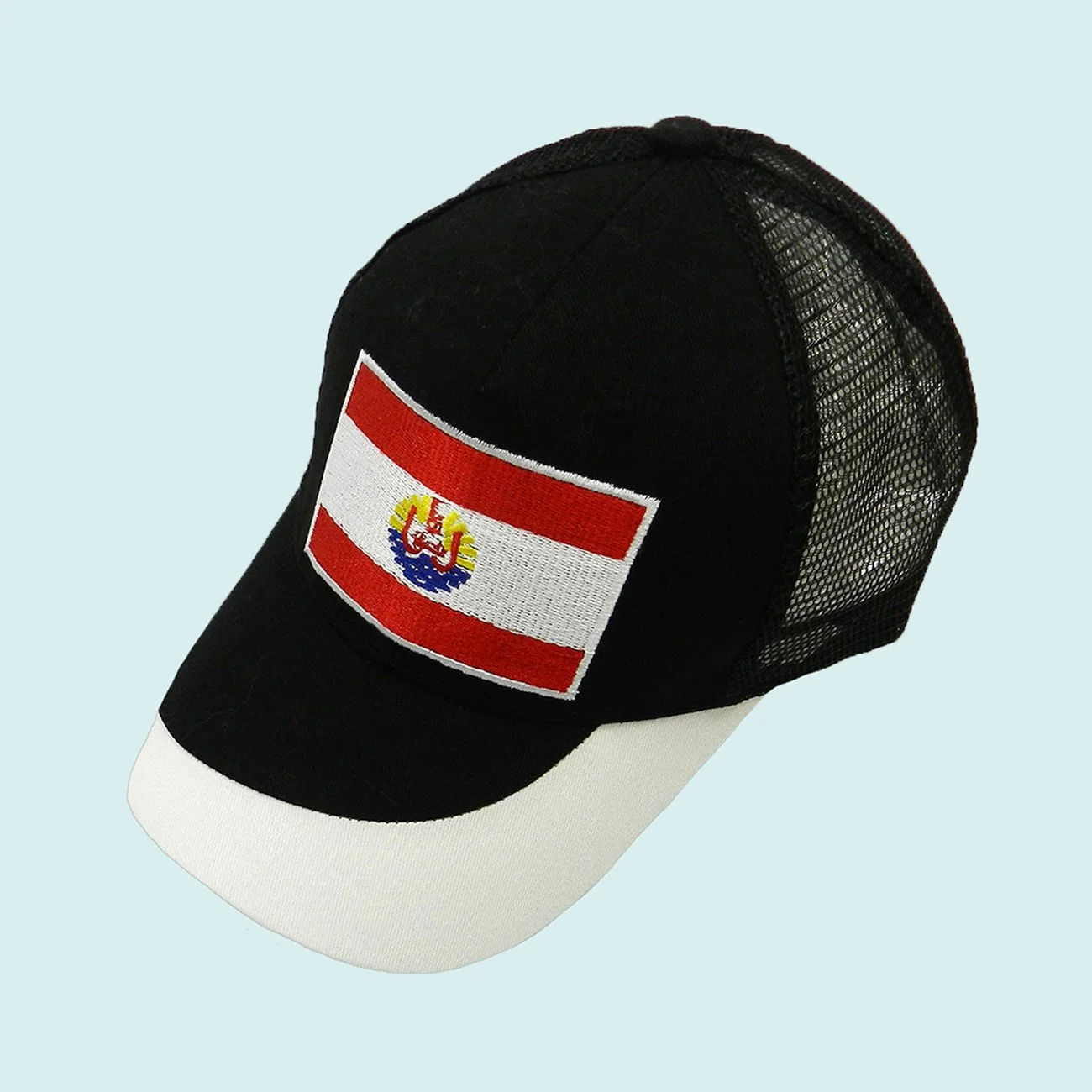 Casquette noir drapeau du fenua || CAS024