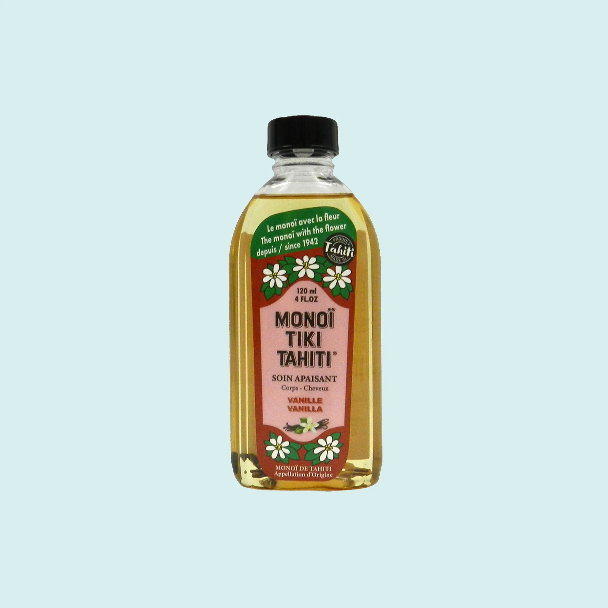 Monoï vanille naturel 120 ml || MON002