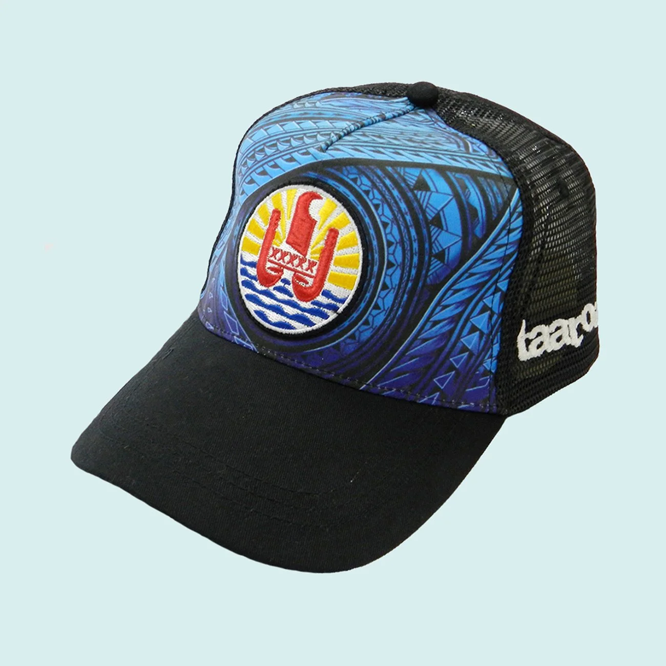 Casquette bleu logo de la Polynésie || CAS005