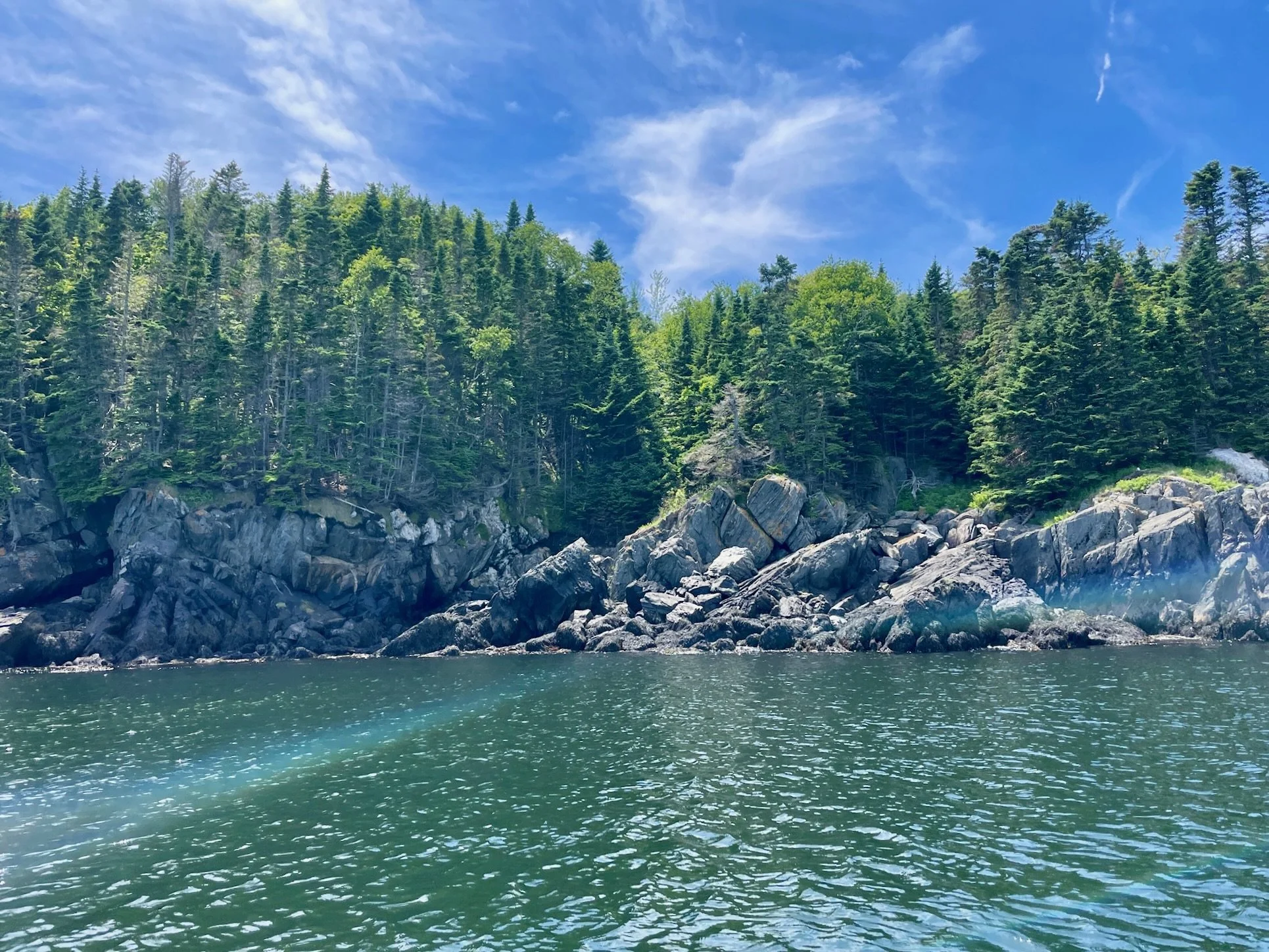 in the cove at seguin island