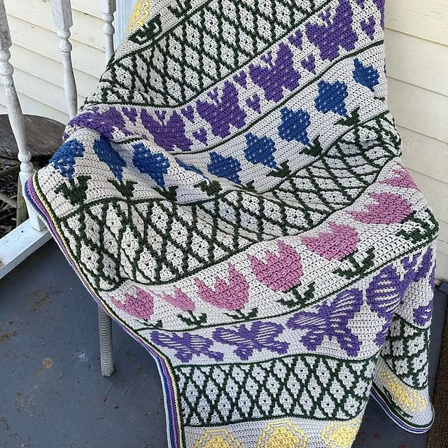 mosaic flower garden blanket.jpg