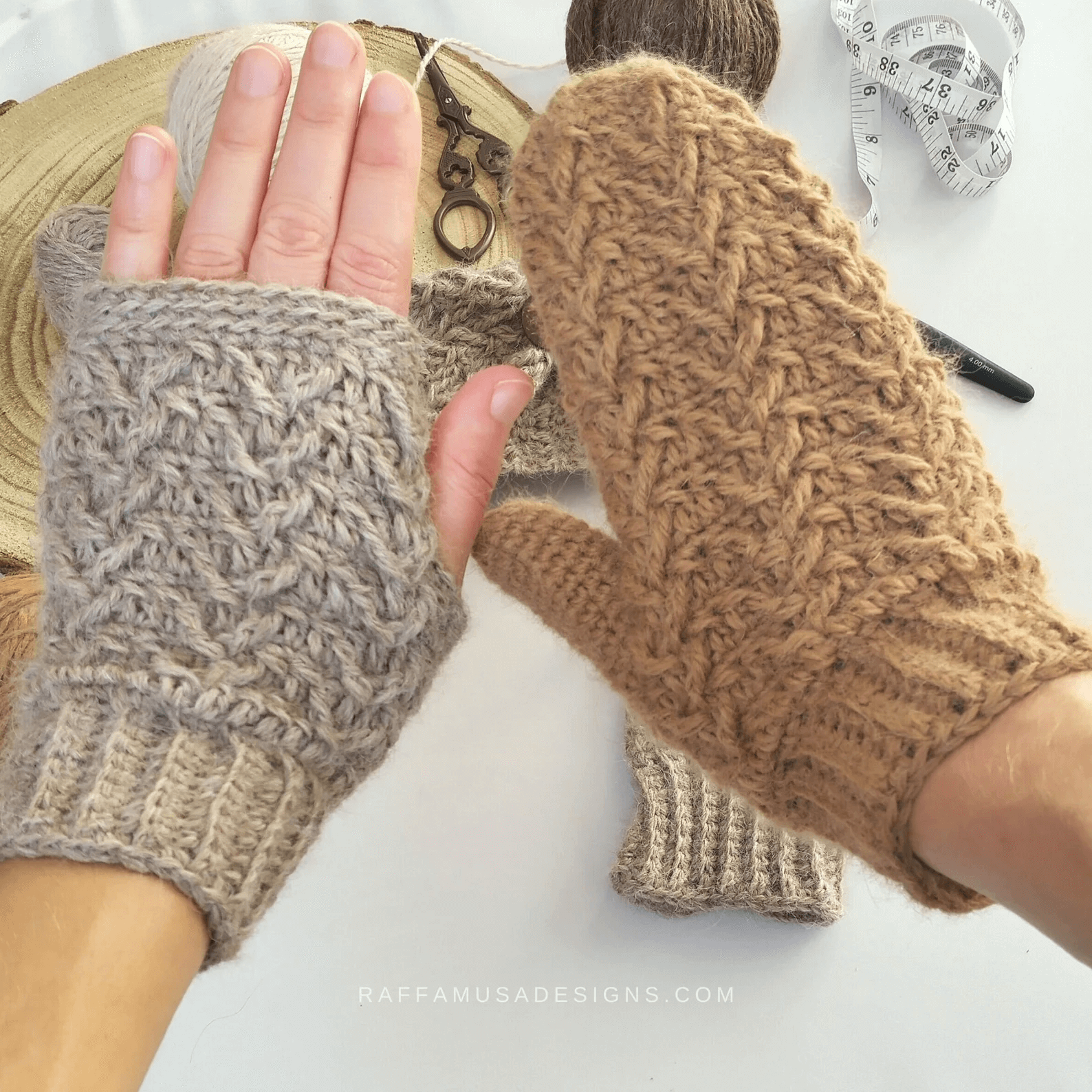 hygge arrow fingerless gloves and mittens by raffamusa designs png.png