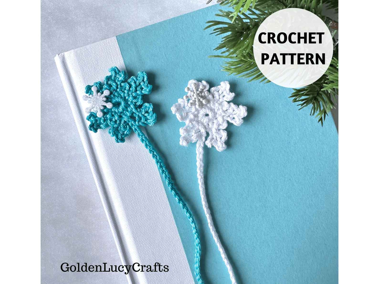 snowflake bookmark golden lucy crafts png.png