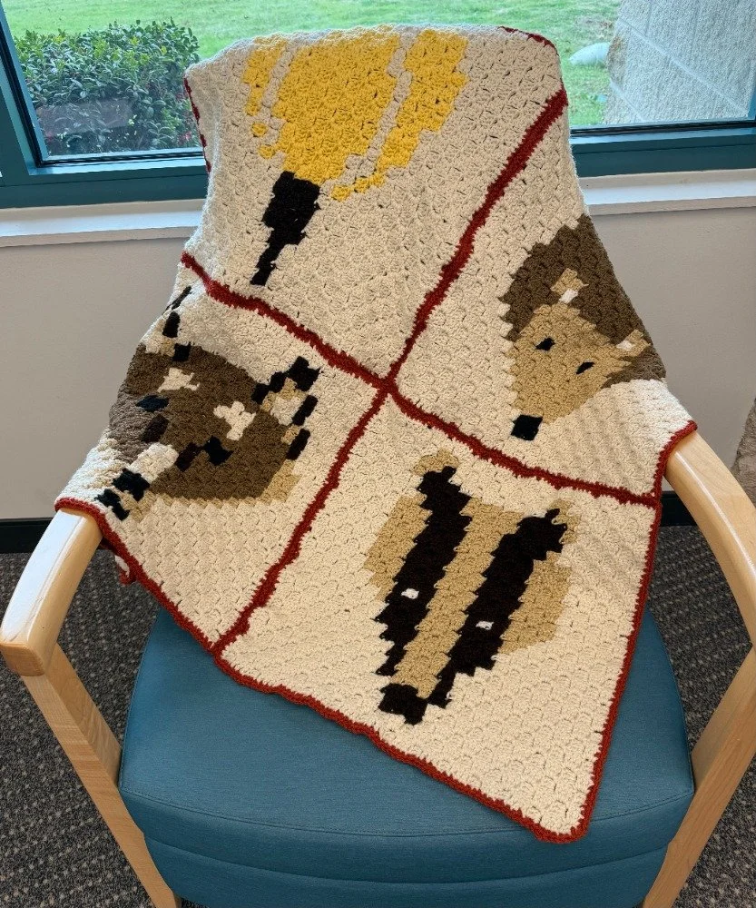 Lourdes woodland blanket.jpg