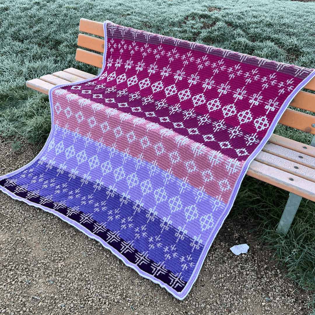 Geometric Stashbuster Blanket - Crochet Pattern