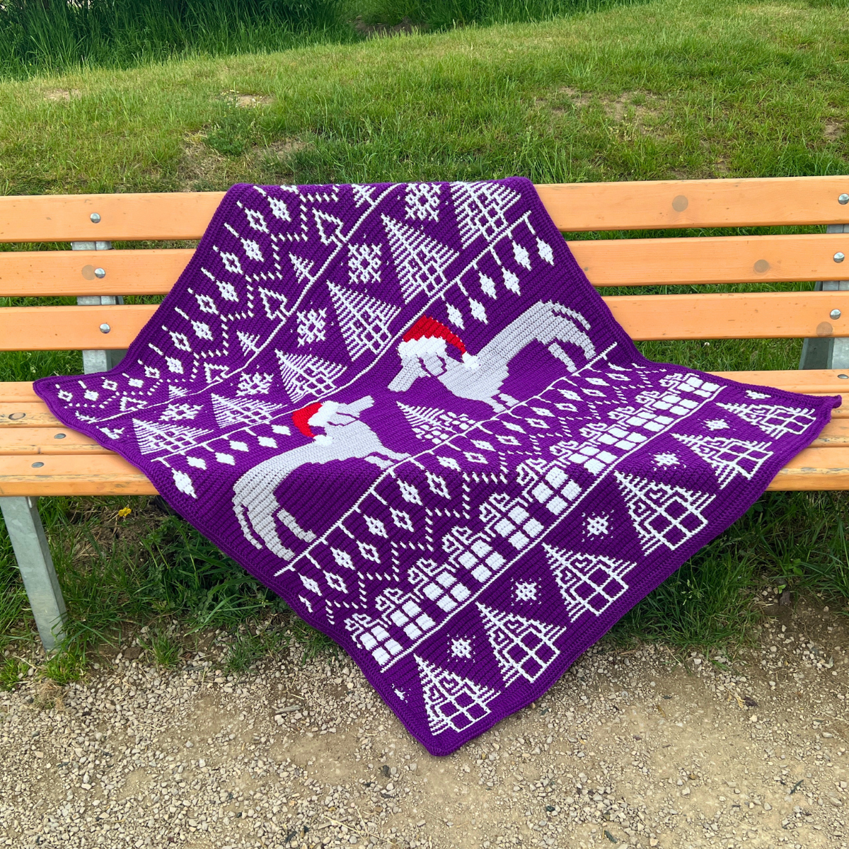dashing dachshunds christmas blanket square 4.png