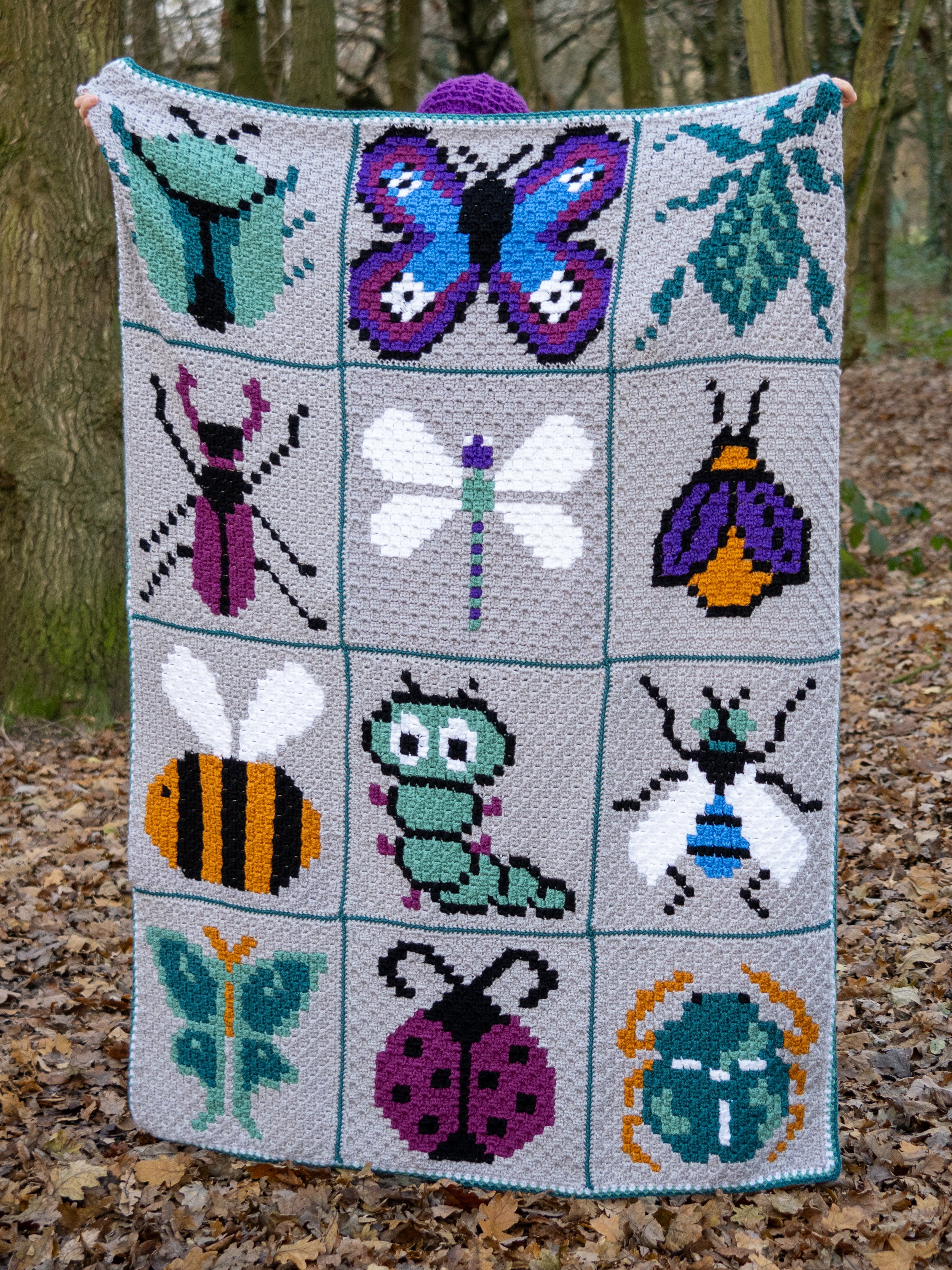 Beautiful Bugs Blanket CAL - Crochet Pattern | Elimee Designs | Crochet ...