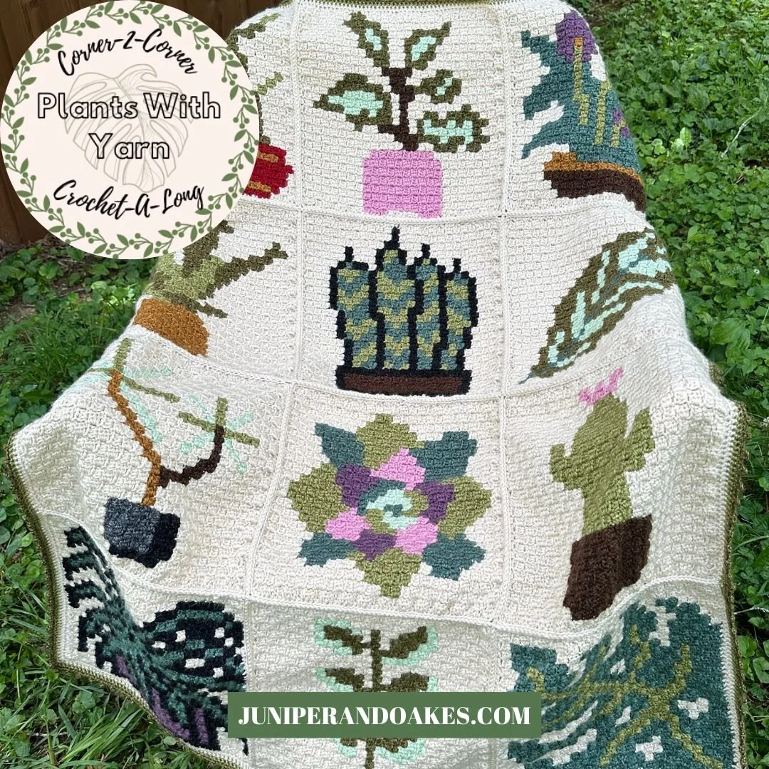 Plants with Yarn Crochet Along (CAL) Elimee Designs Crochet