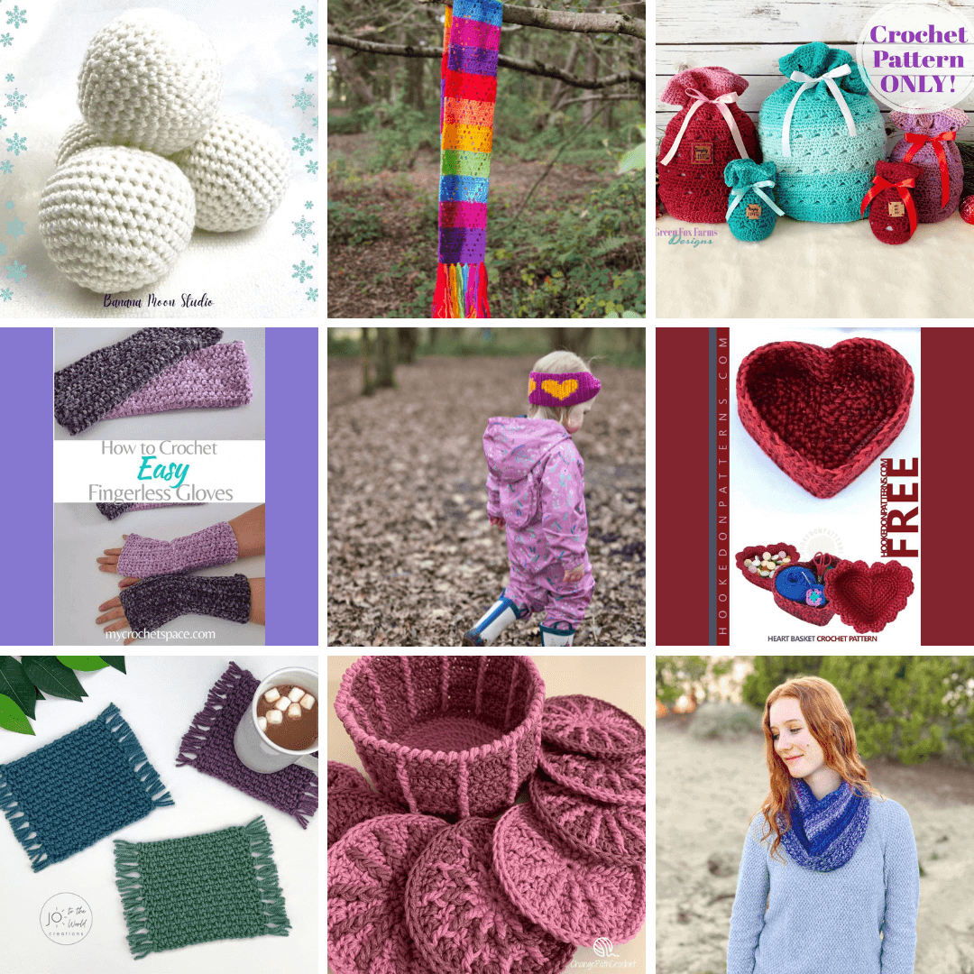 12 Quick And Easy Last Minute Crochet Gifts | Elimee Designs | Crochet ...
