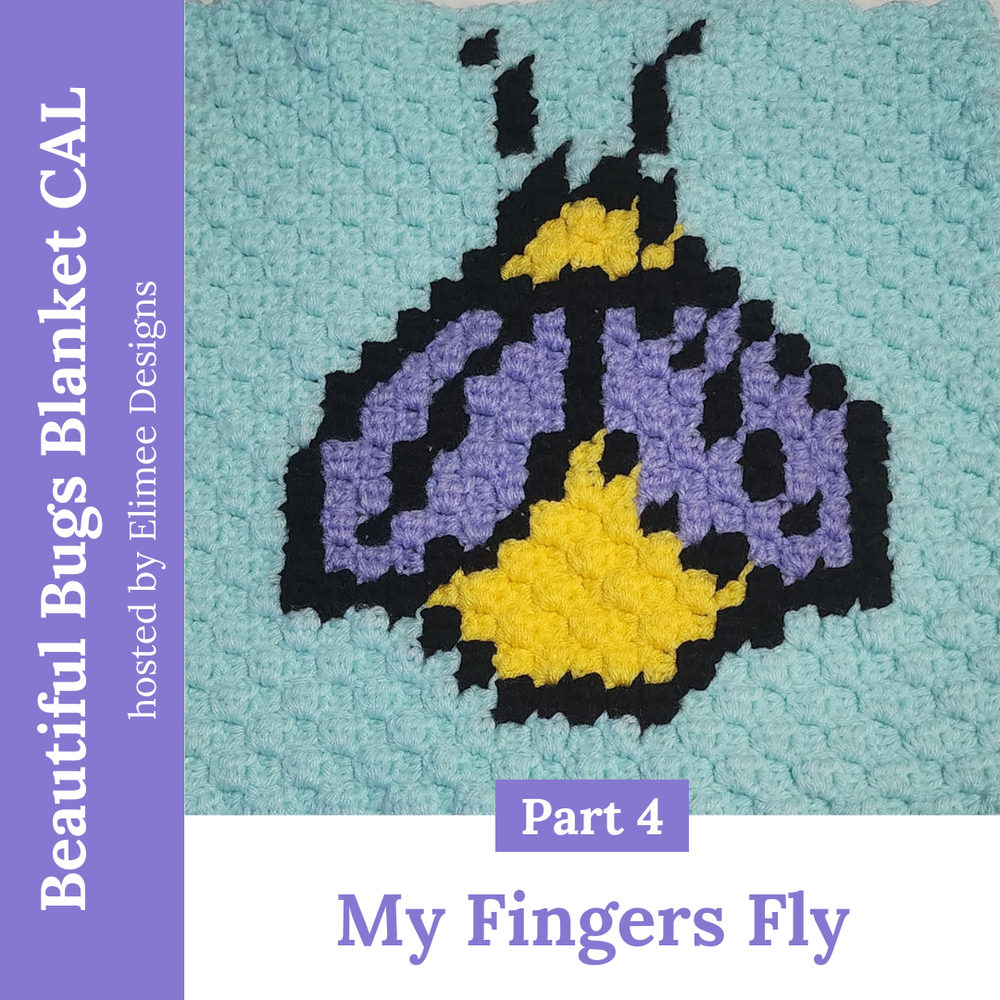 Small Bug Crochet Pattern Beautiful Bugs Blanket CAL - Crochet Pattern | Elimee Designs | Crochet ...