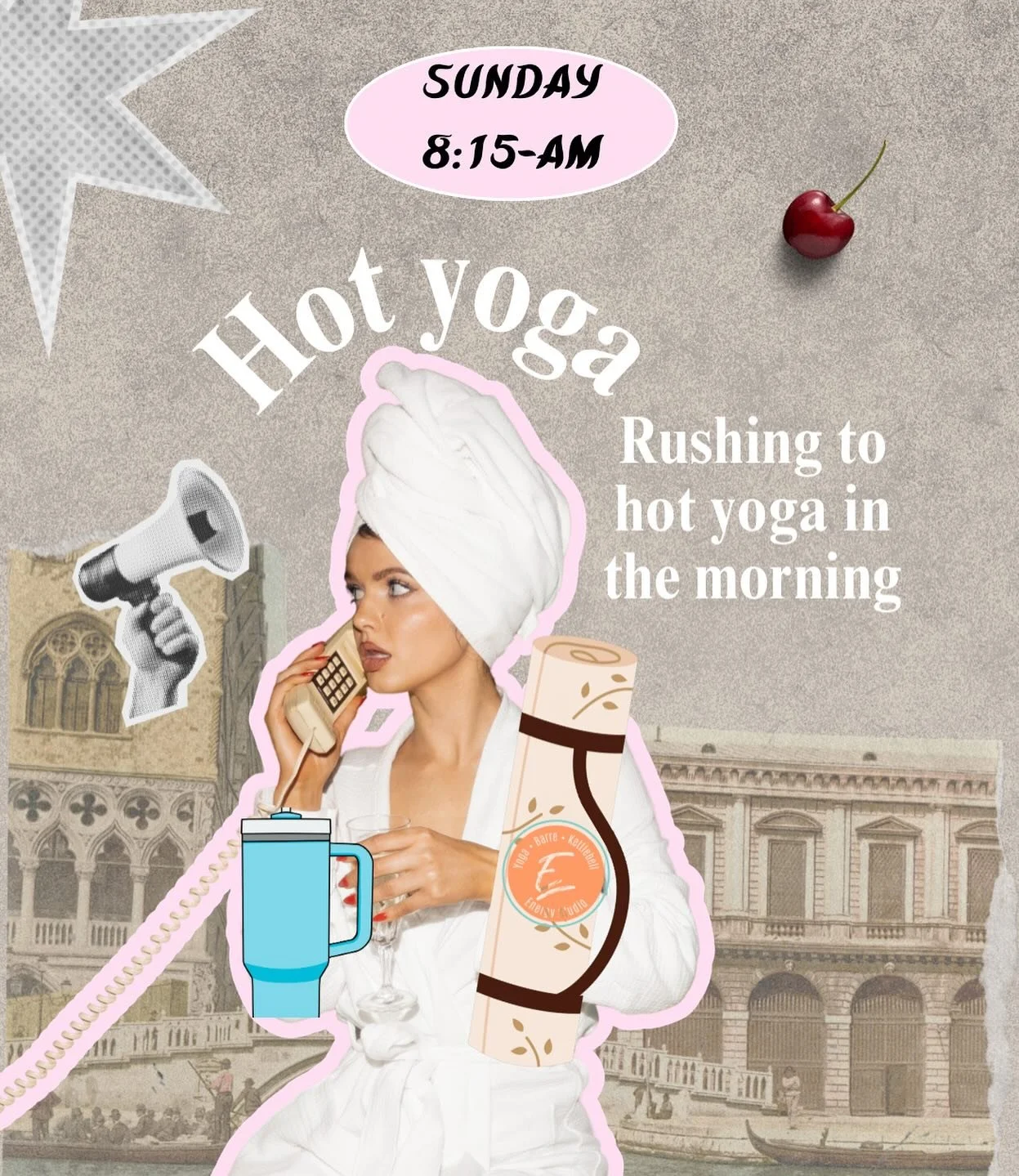 Can not miss Hot Yoga on Sunday Mornings ✨🔥 
The ultimate self -care. 🧘&zwj;♀️❤️&zwj;🔥

Book it now - @www.energyfitnessstudios.com