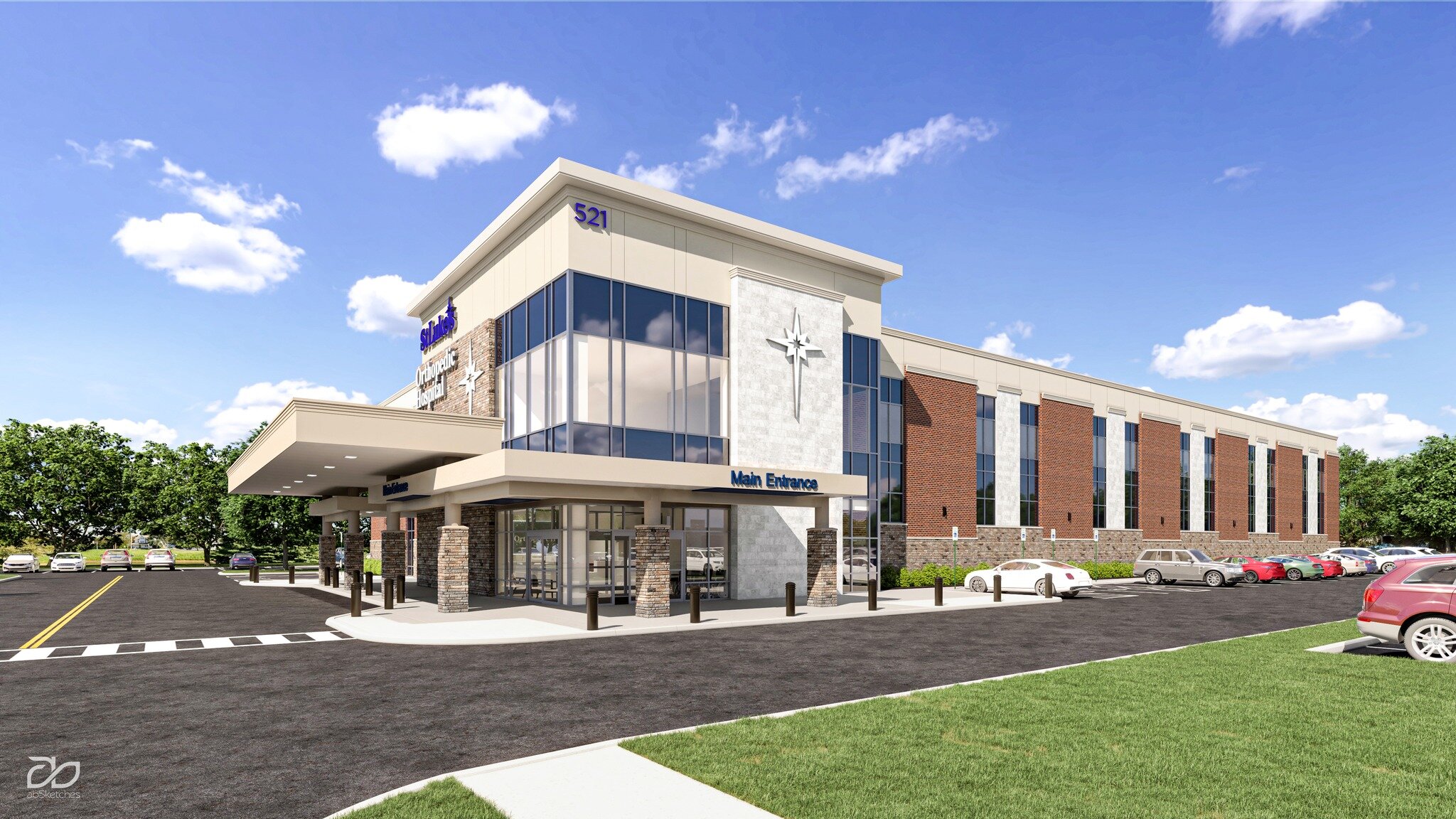 We had the pleasure of working with our partners at @mksdarchitects to visualize their stunning design for @mystlukes. (SLUHN) is pleased to introduce the area&rsquo;s newest specialty hospital for orthopedic surgery, where expert teams will perform 