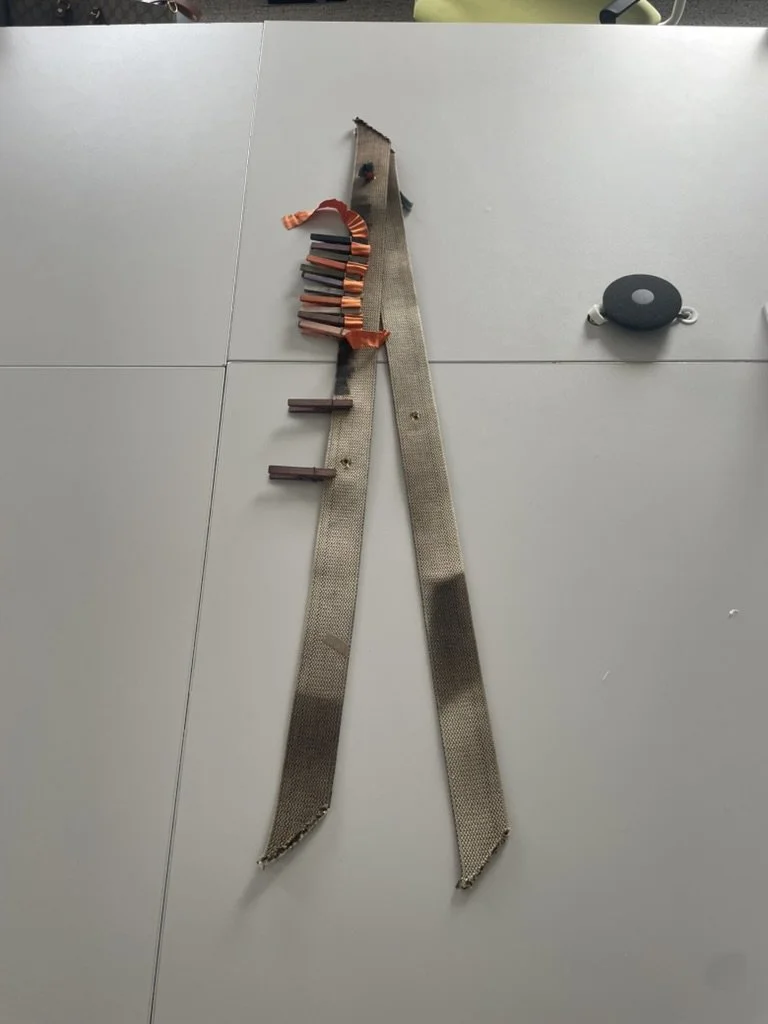 Untitled cotton strap piece