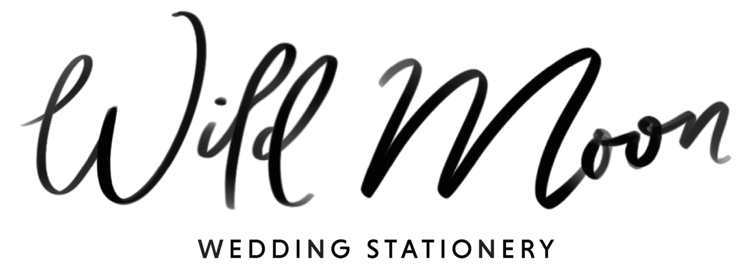 Wild Moon Modern Boho Wedding Stationery