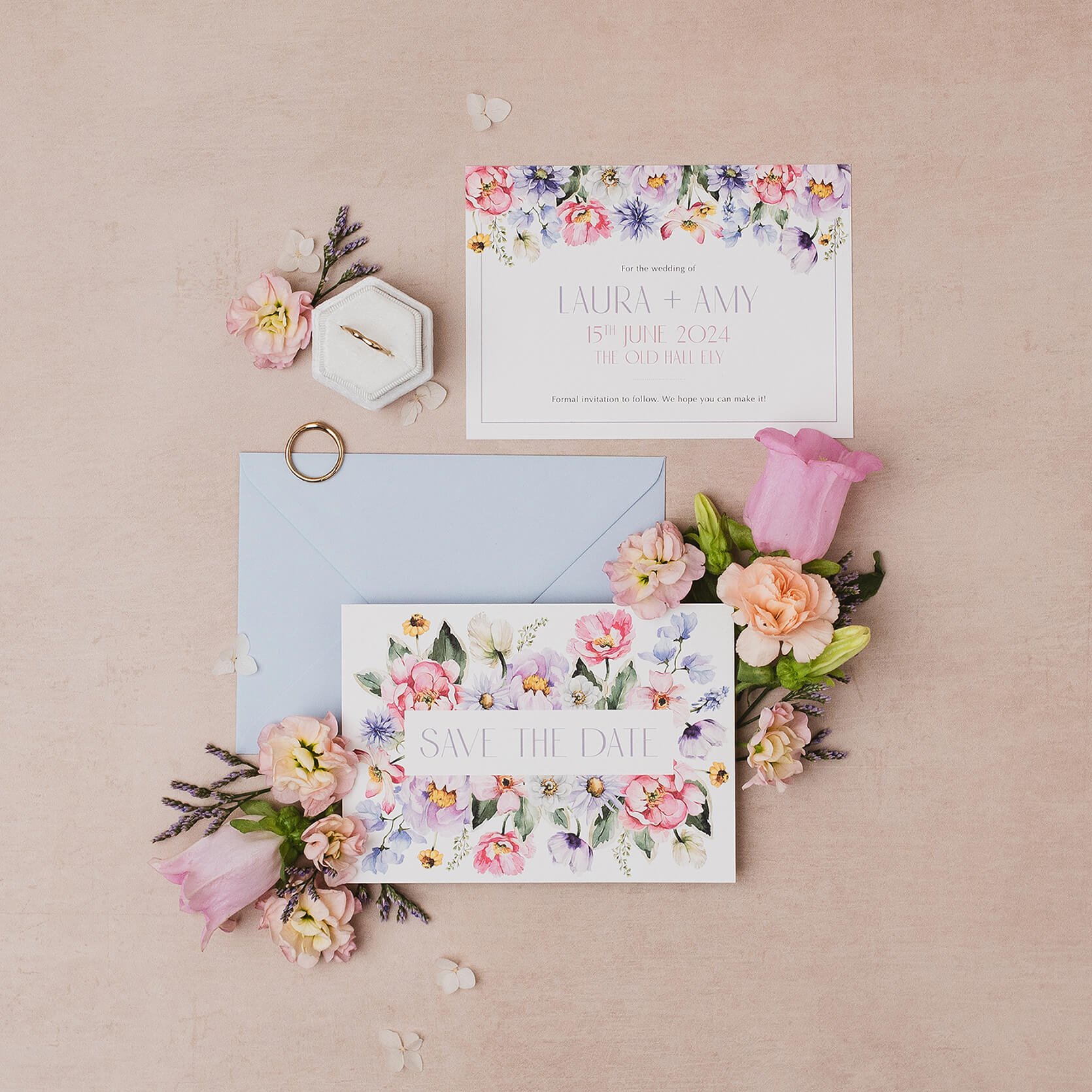 Aster Wedding Save The Date Sample