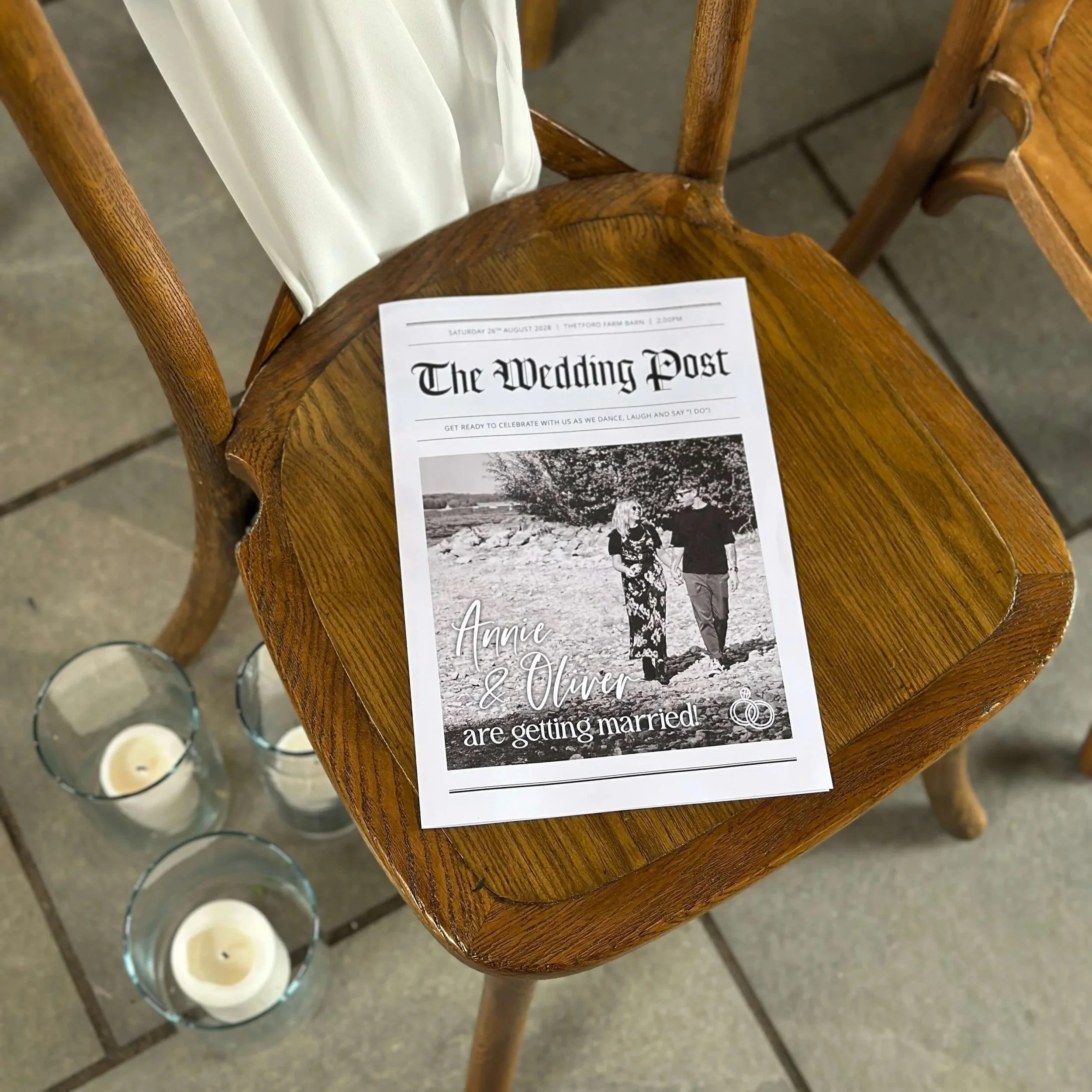 Wedding Newspaper Sample