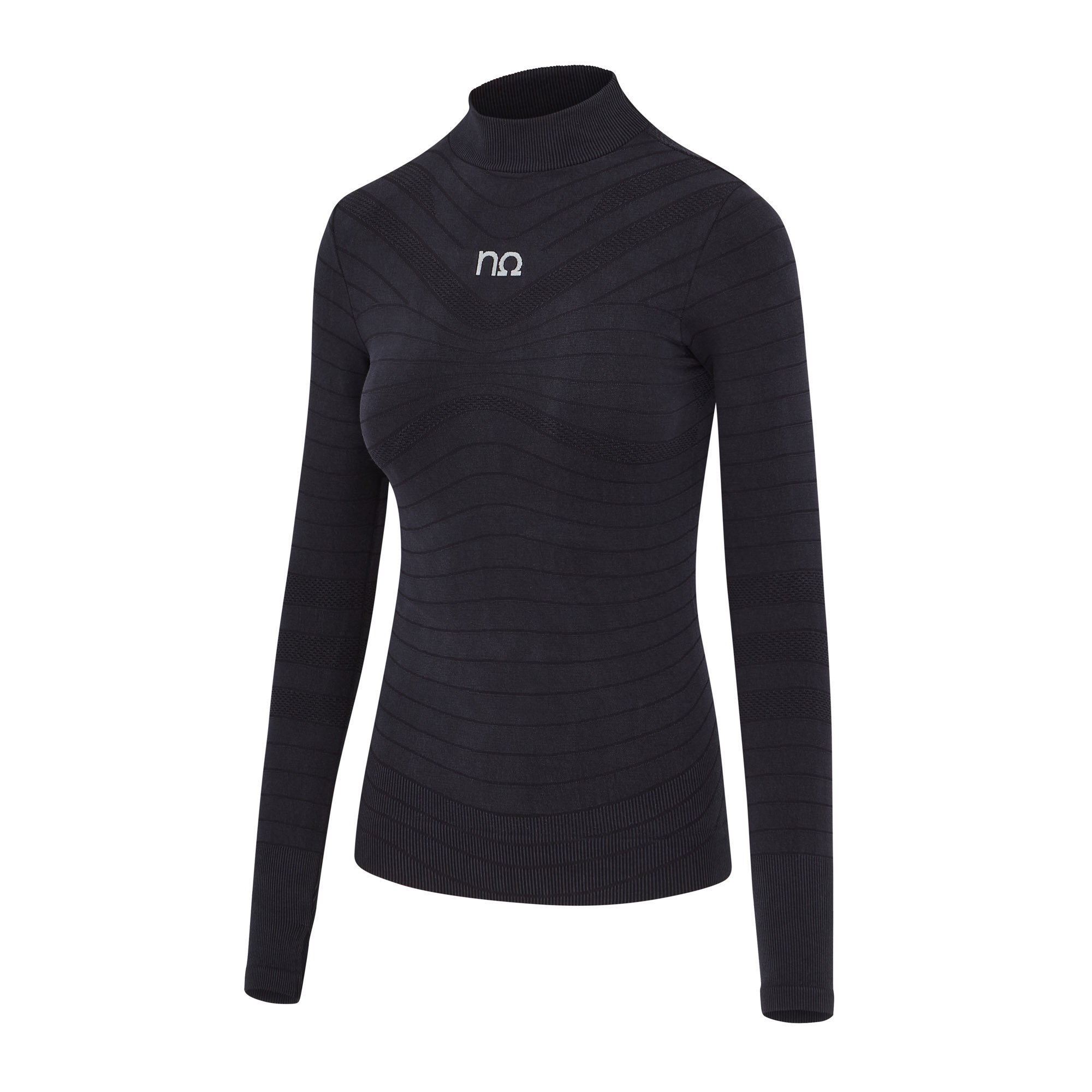 Hestia Long Sleeve Black Yoga Top