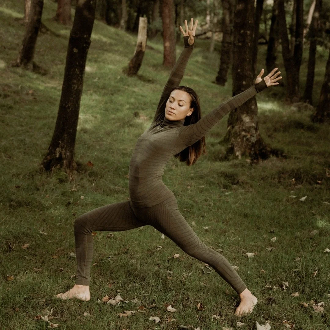 Yoga in the cold doesn&rsquo;t have to be a struggle! It feels different when your clothes actually move with you. Warm, soft and comfy, so you can focus on your practice and not what you&rsquo;re wearing.

(But do keep your feet warm 😉)