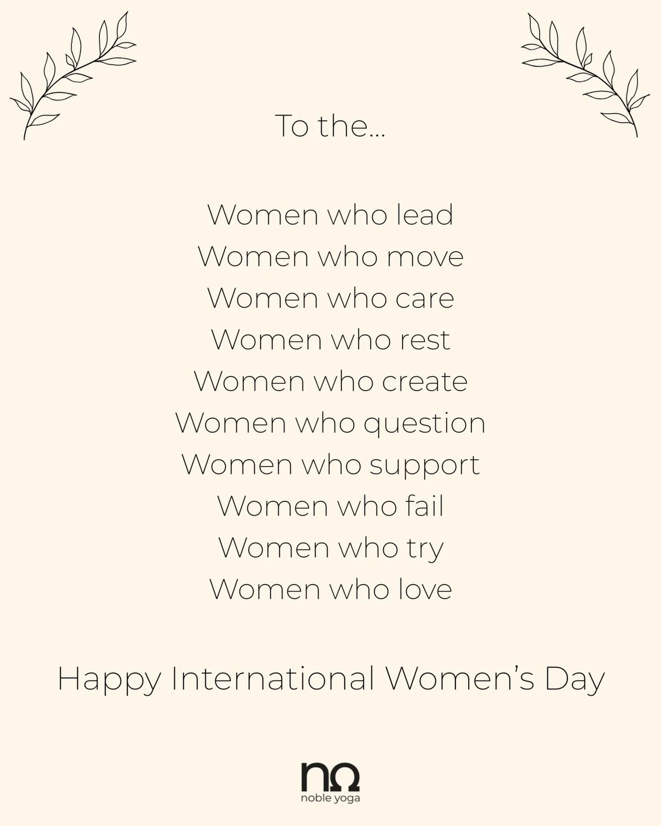 Tag a woman who inspires you! 👇

Happy #IWD 💐