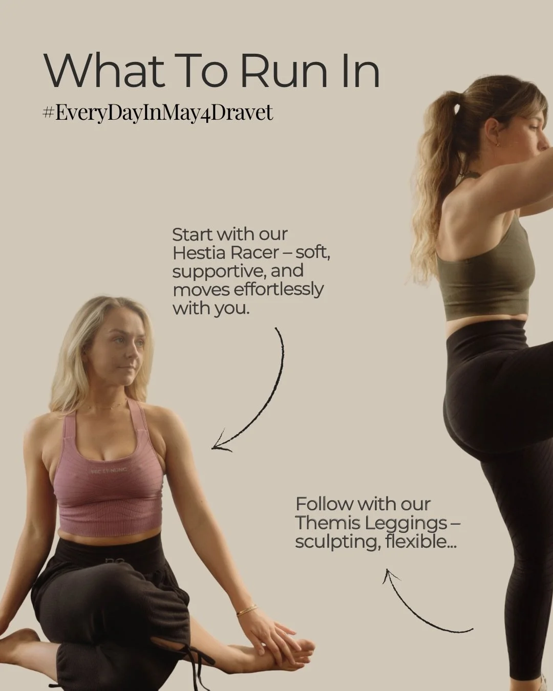 Everything you need to run your everyday in May for the Dravet Challenge 🏃&zwj;♀️💚

From supportive sports bras to sculpting leggings and easy-wear tees, we&rsquo;ve got your running kit covered.