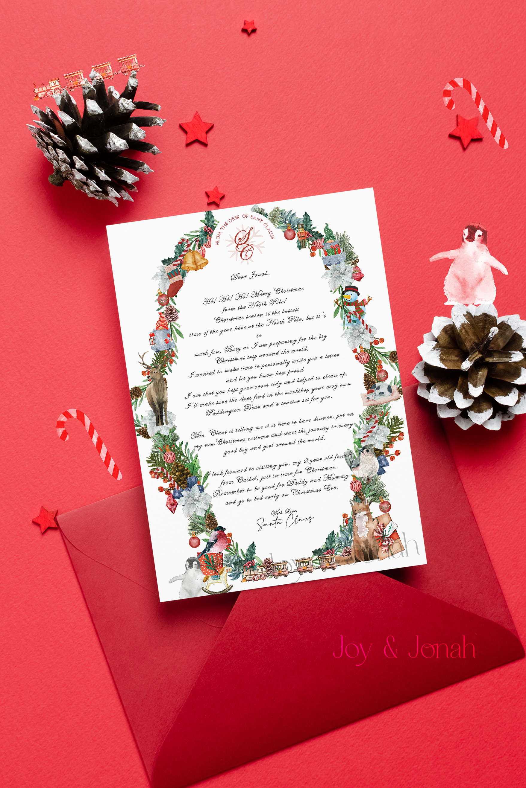 Santa Christmas Eve Letter 2025