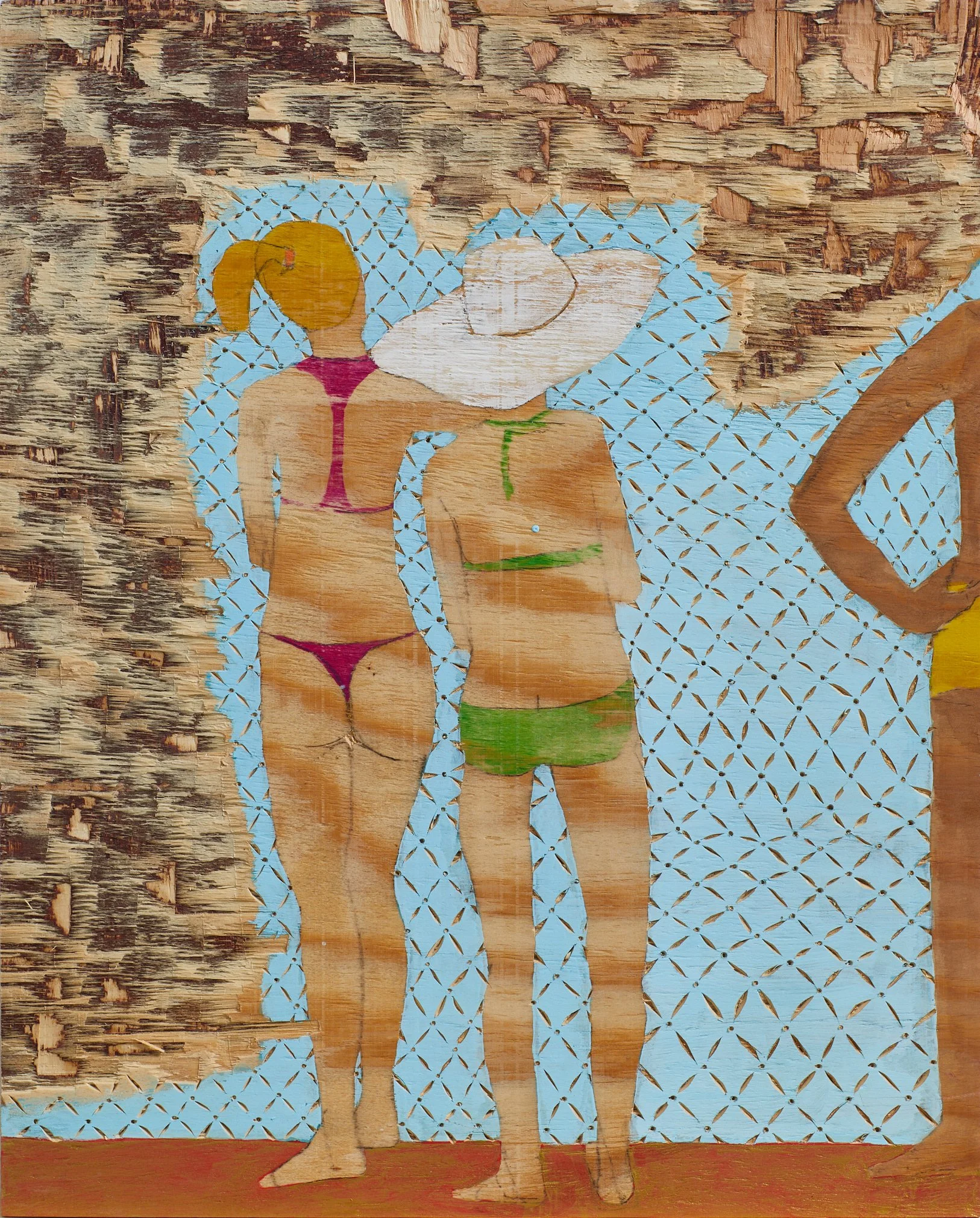 "Ver Sicherung 1" 2025 MT/Holz 66 x 54 cm