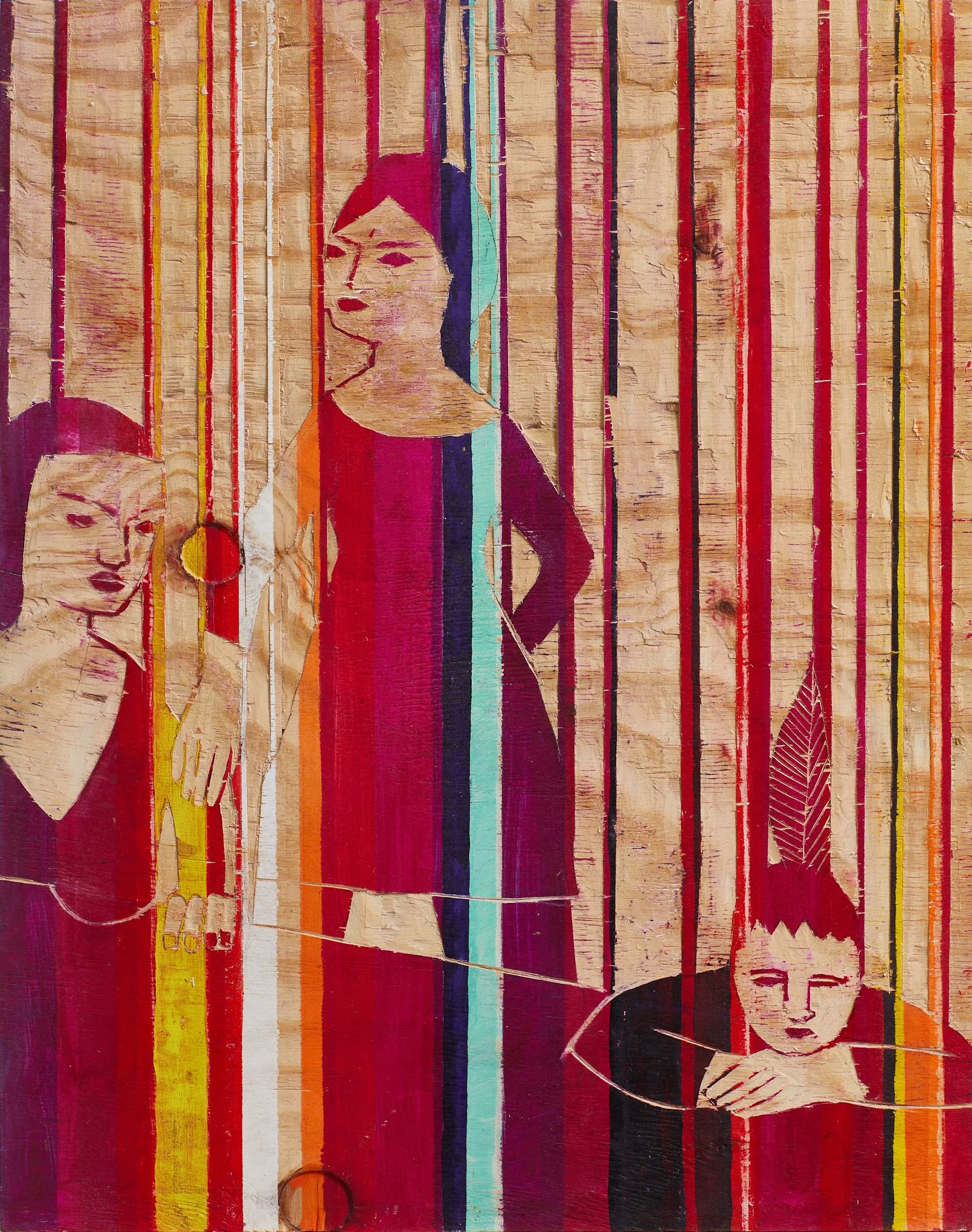 "l´insieme 2" 2025 MT/Holz 66 x 54 cm