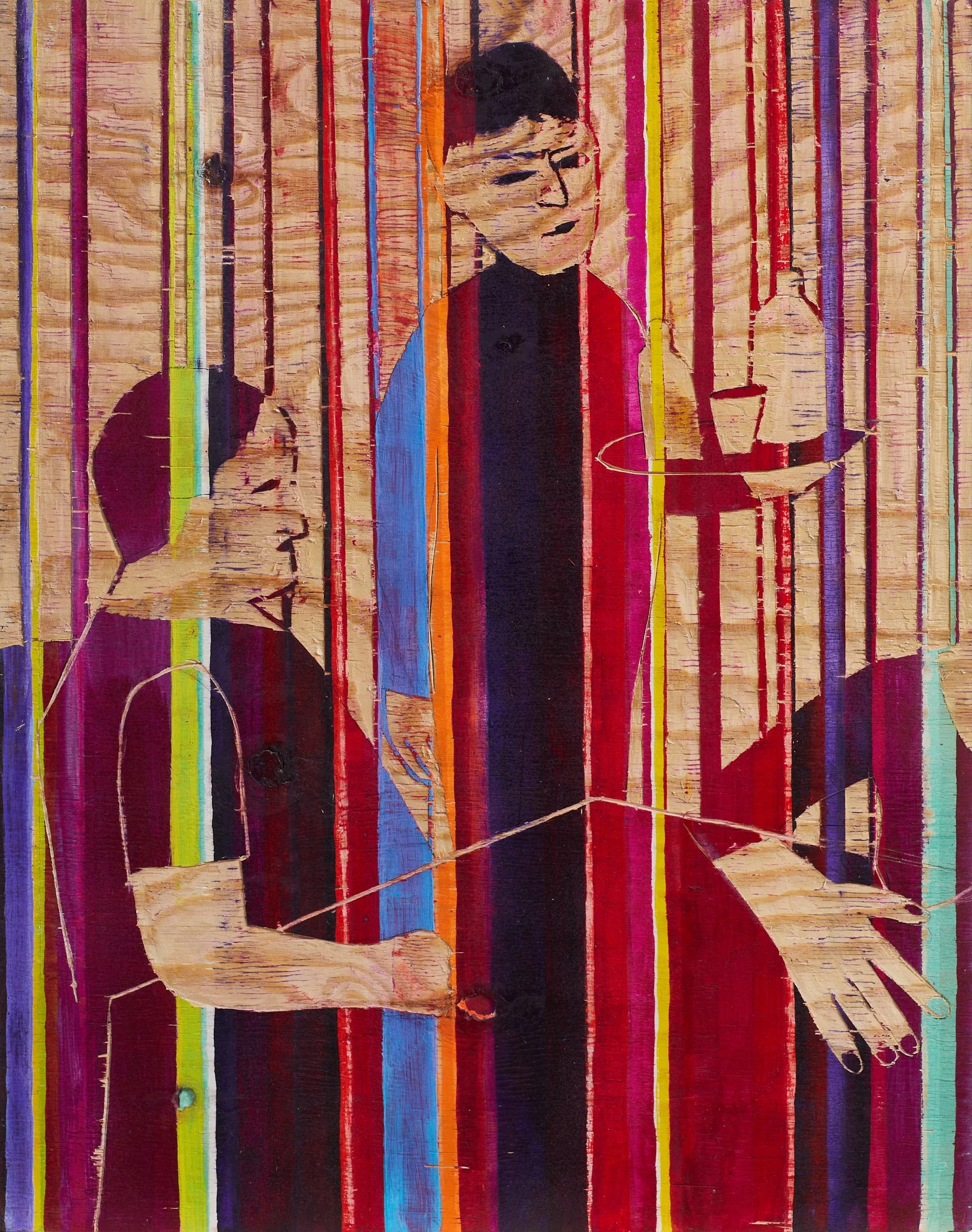 "l´insieme 1" 2025 MT/Holz 66 x 54 cm