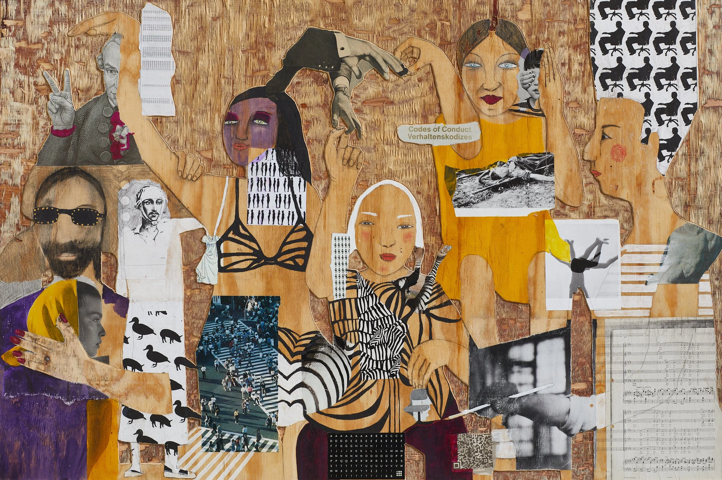 "Einwohner" 2025 MT/Holz 88 x 130 cm