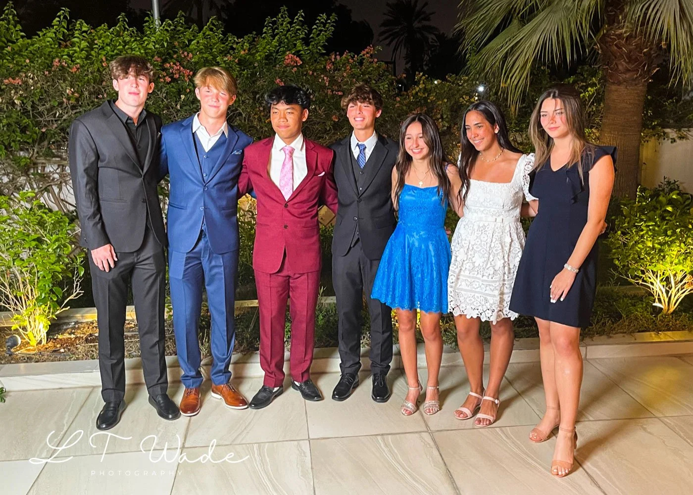 An Outdoor Group Portrait Photo in clients back yard in Manama Bahrain Outdoors