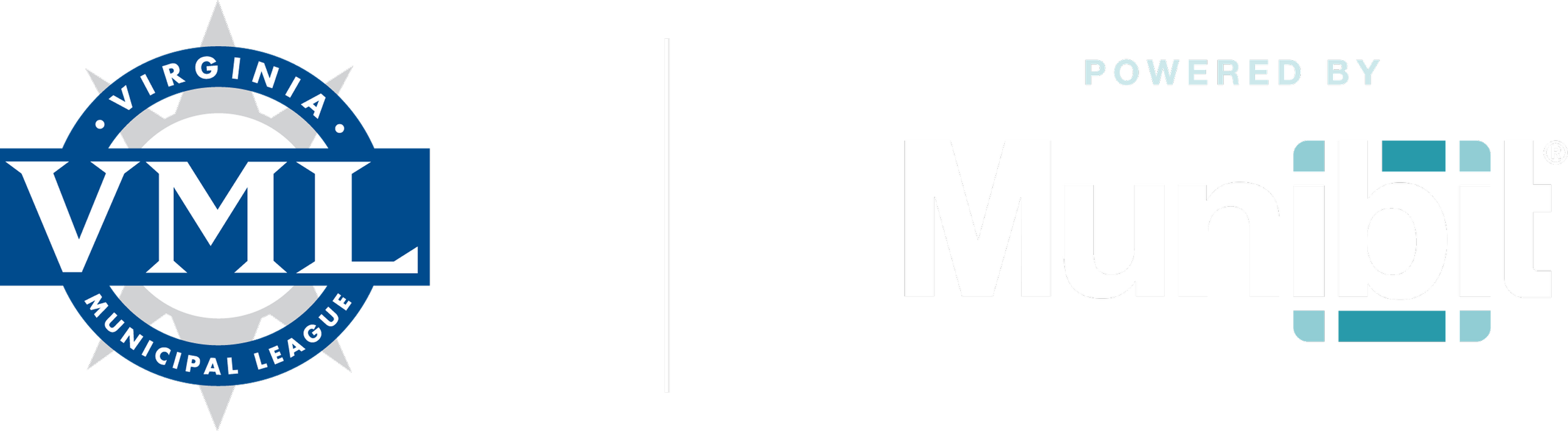 Virginial Municipal Leage Logo next to Powered by Munibit Logo