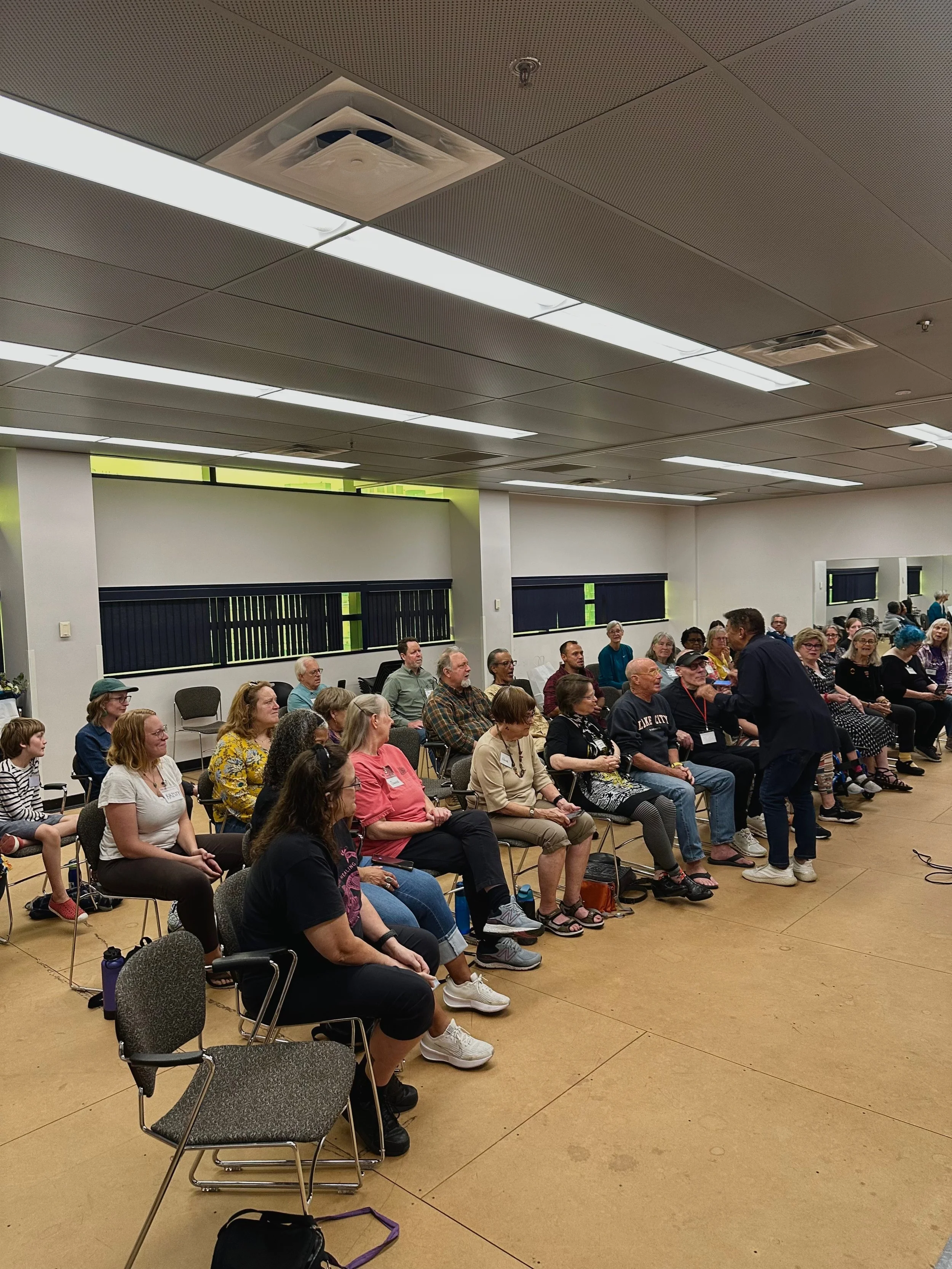 Mill City Singers rehearsal with JD and Fred Steele