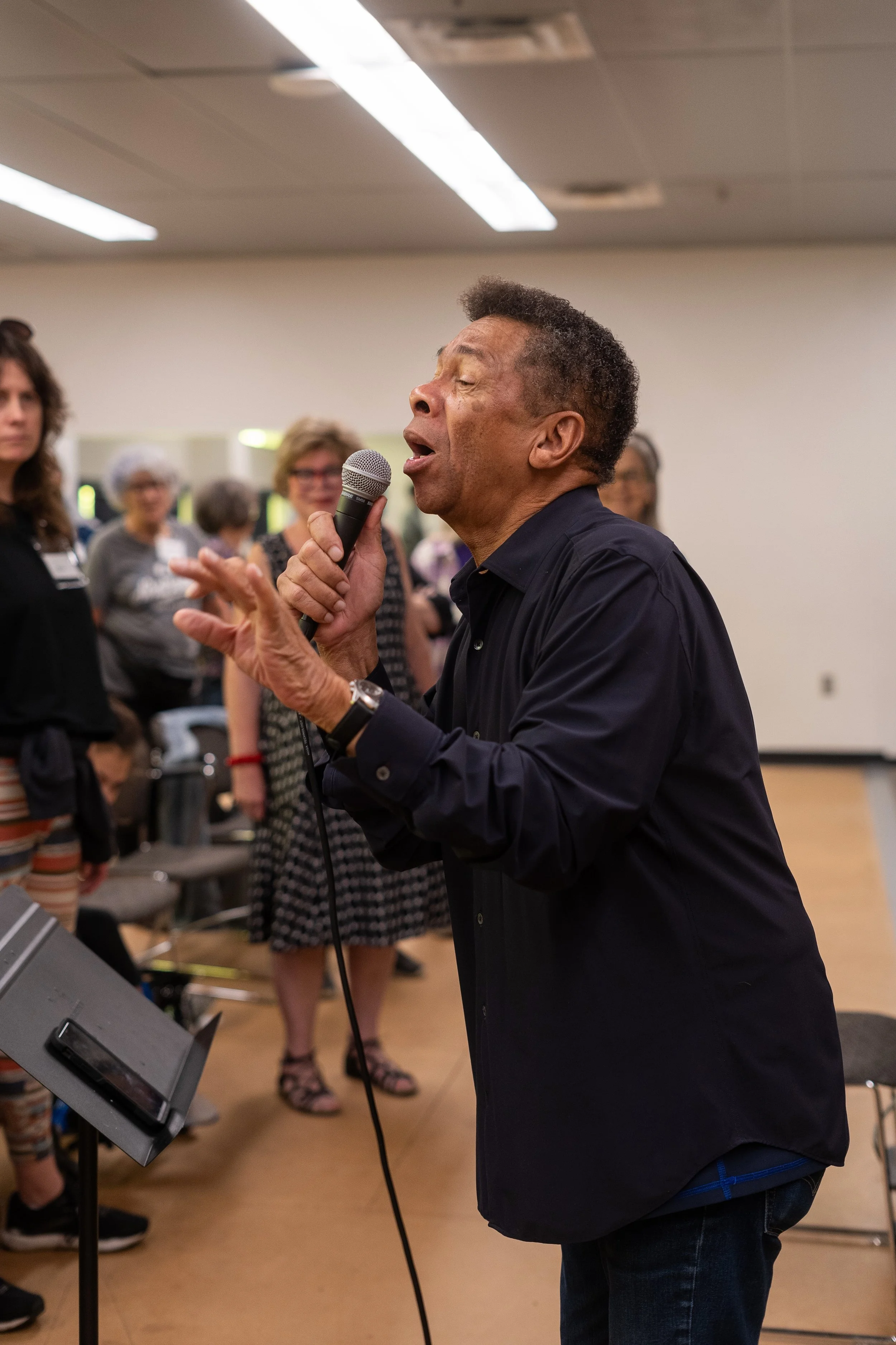Mill City Singers rehearsal with JD and Fred Steele