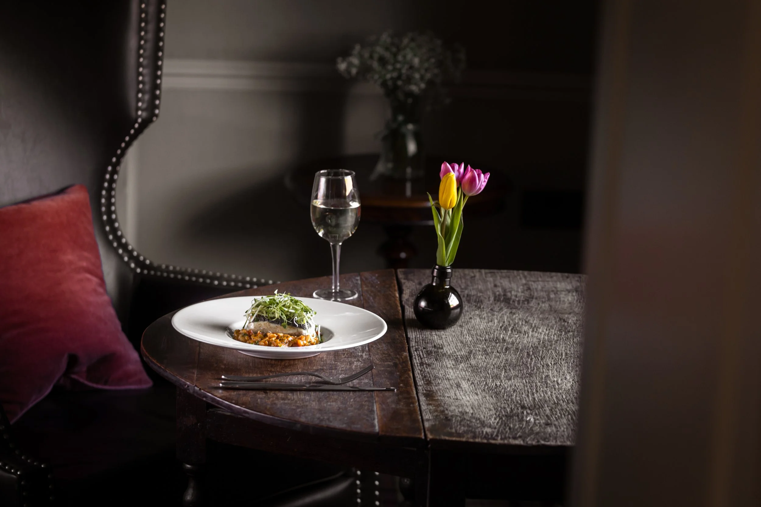 Autumn Food Photography at Washingborough Hall | Warm, Atmospheric Restaurant Imagery
