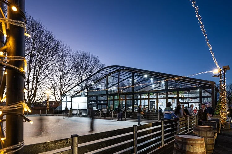 Christmas Ice Rink by Fews Marquees